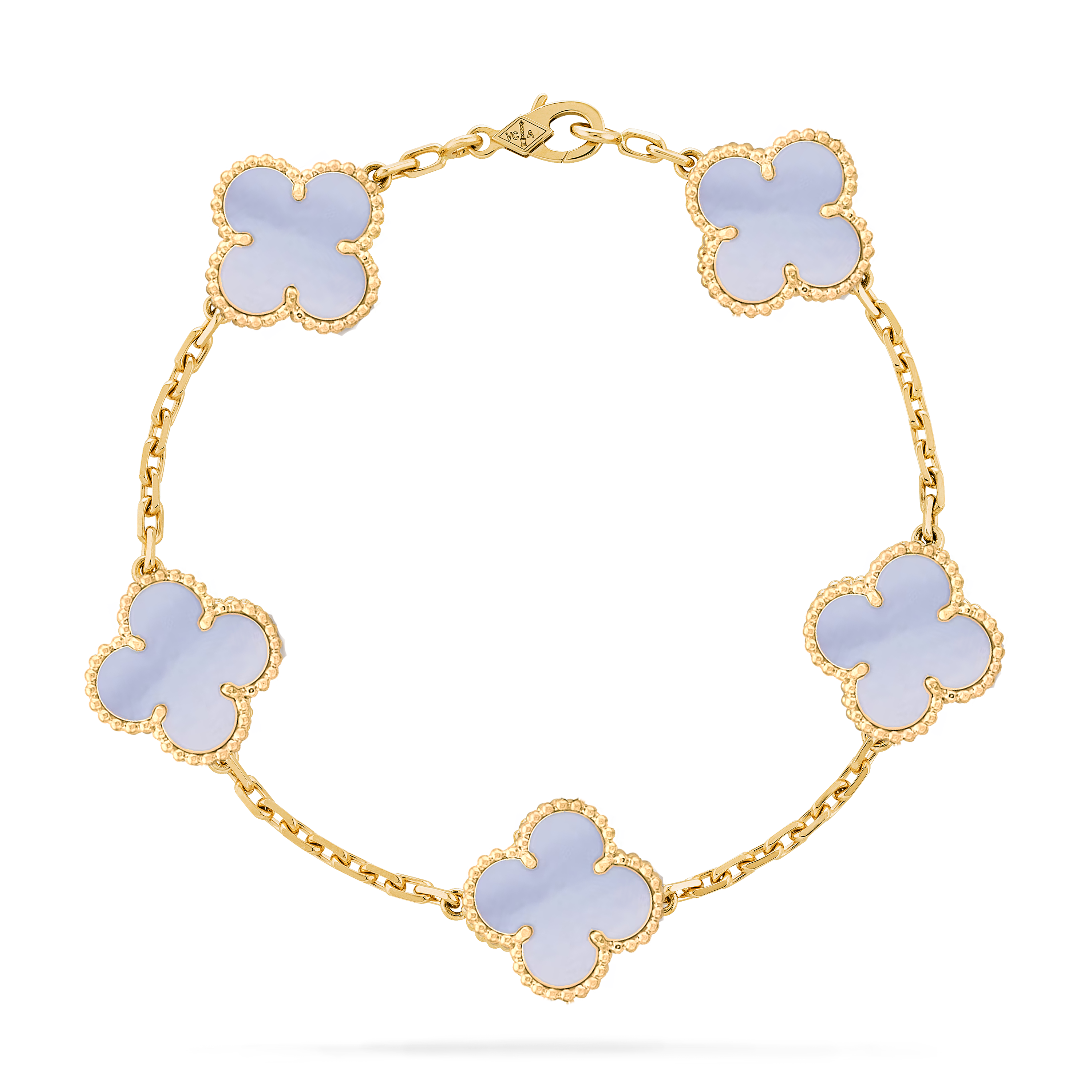VCS030 Four leaf cover Bracelet 5 motifs Gold/Rose gold/White gold - ccjewelryacc