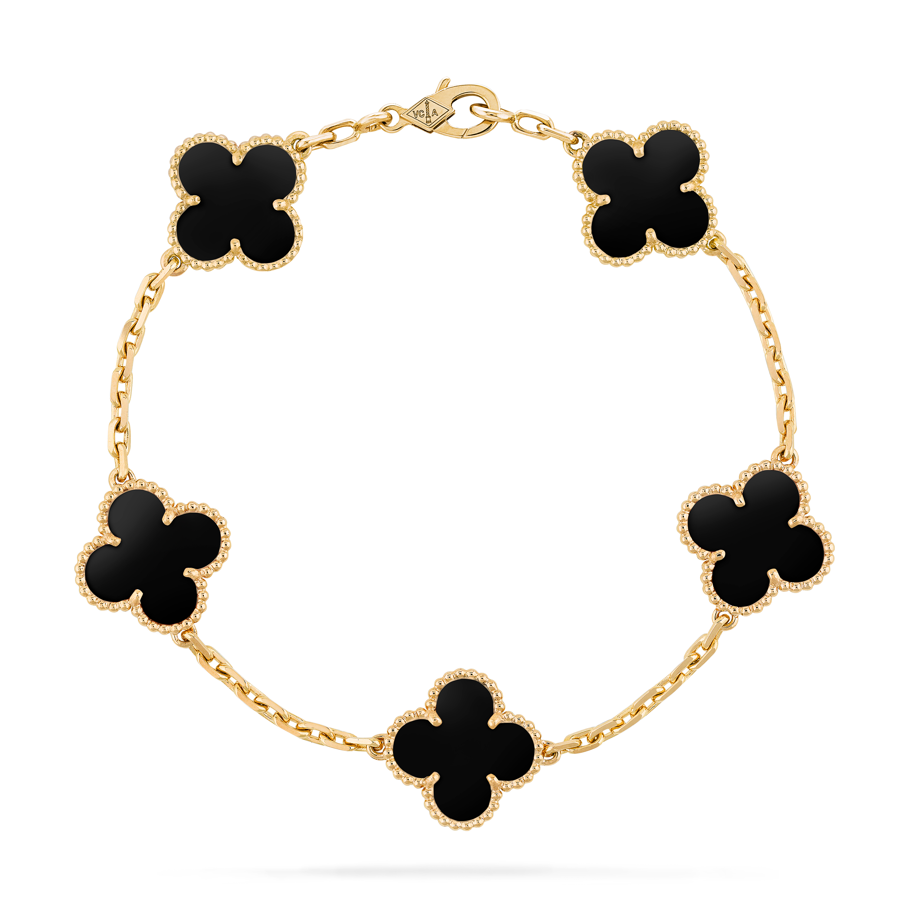 VCS030 VCA vintage alhambra Bracelet 5 motifs Gold/Rose gold/White gold - ccfashionjewelry