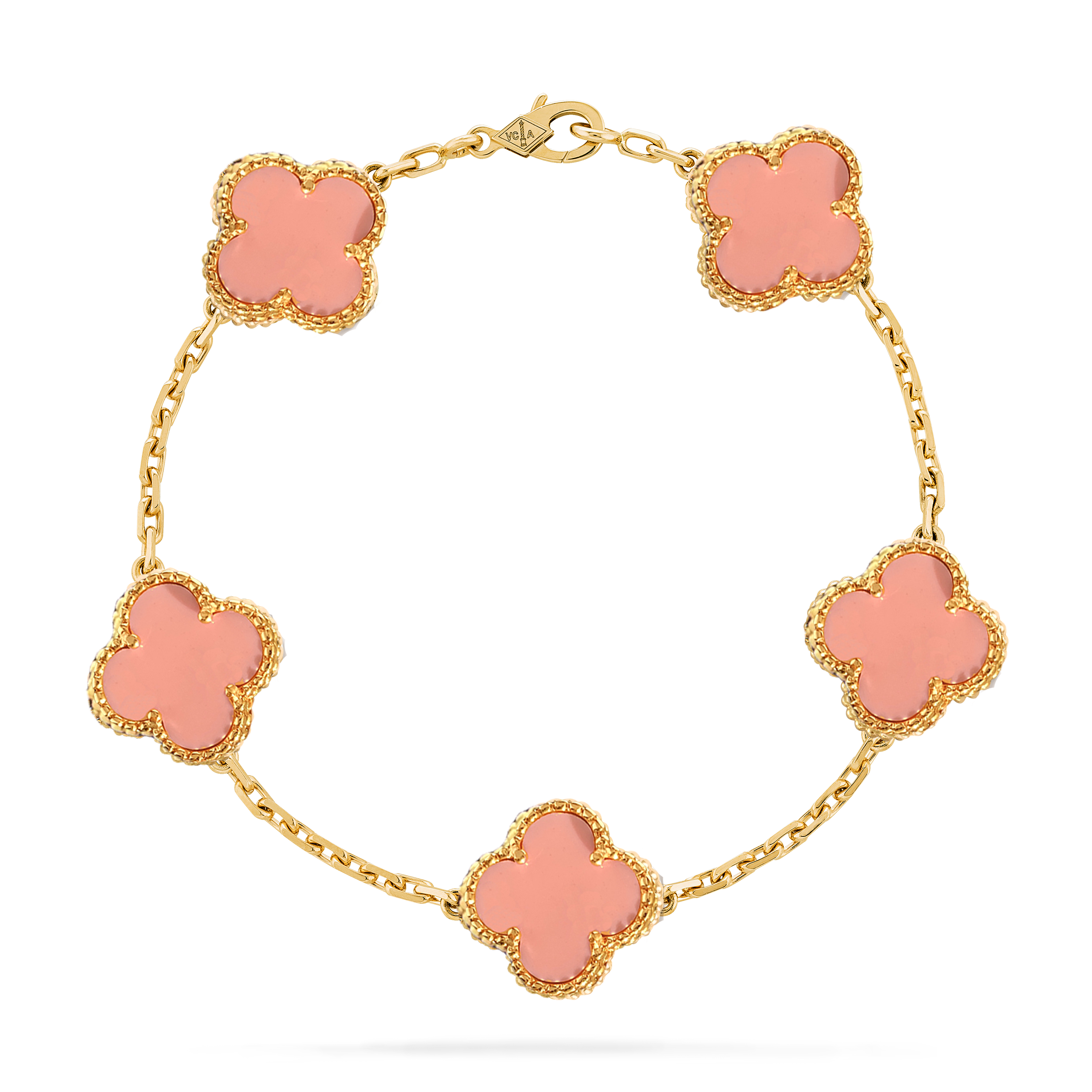 VCS030 Four leaf cover Bracelet 5 motifs Gold/Rose gold/White gold - ccjewelryacc