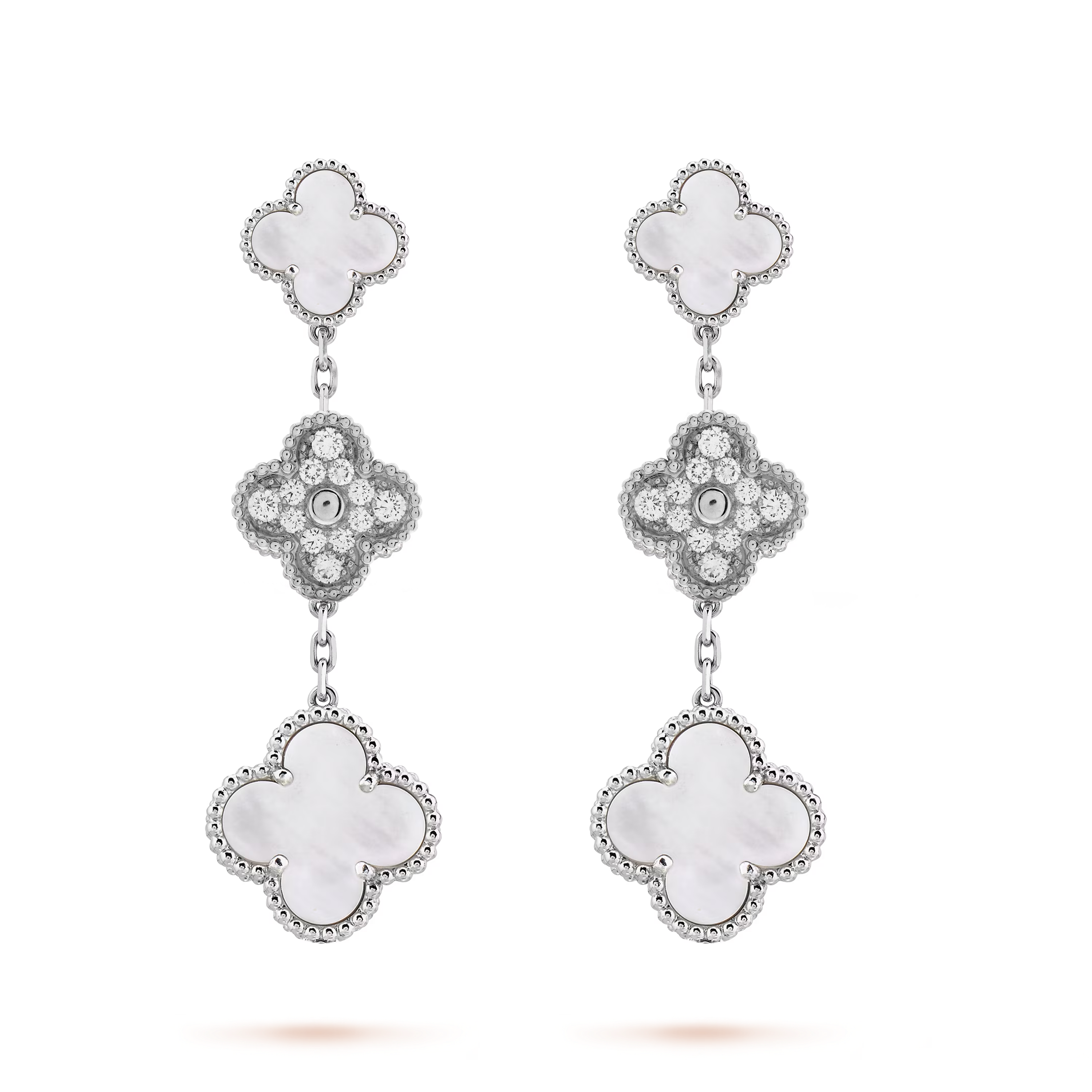 VCE015 VCA 3 motif magic alhambra earring clip - ccjewelryacc