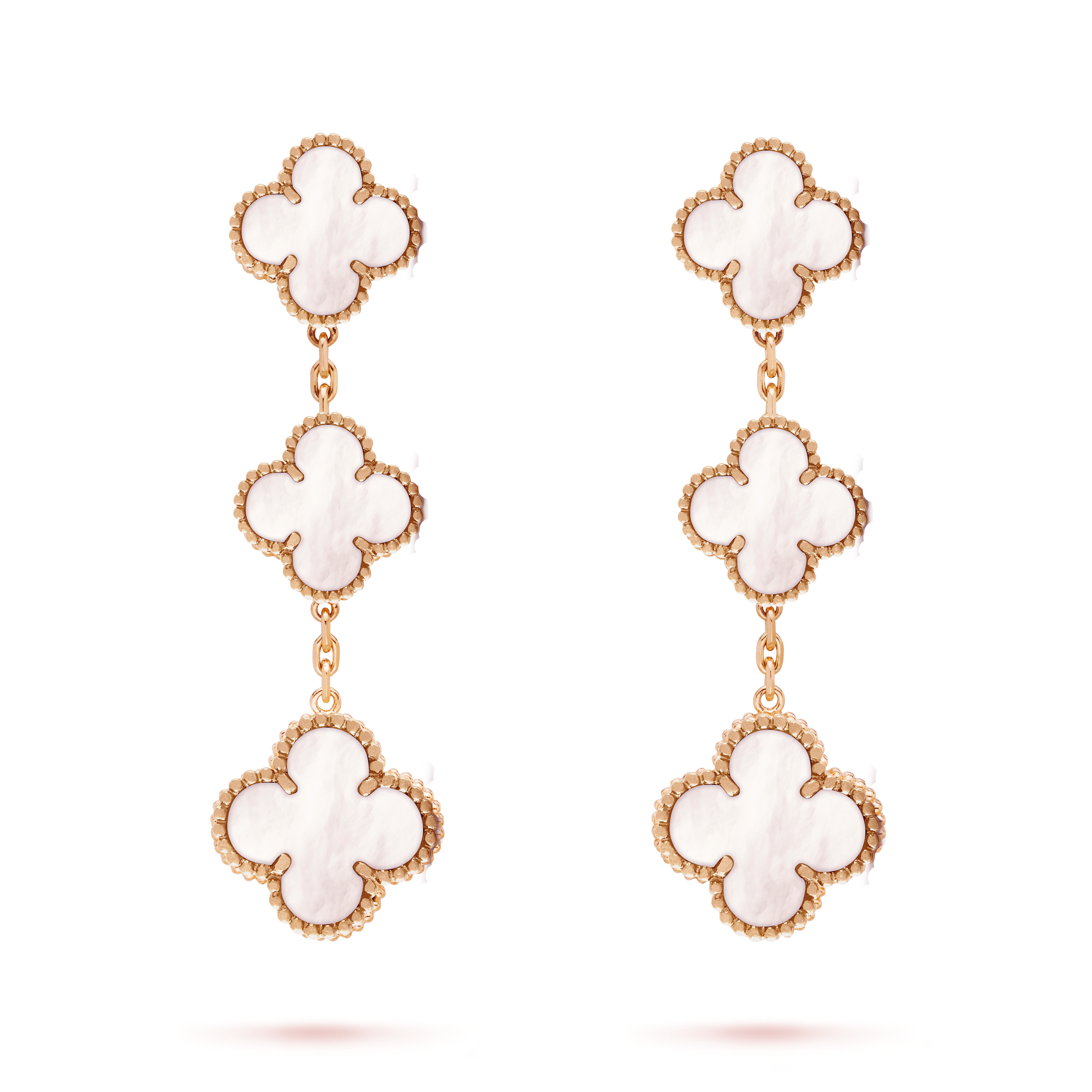 VCE022 VCA Magic Alhambra stud Clip earring 3 motifs - ccjewelryacc