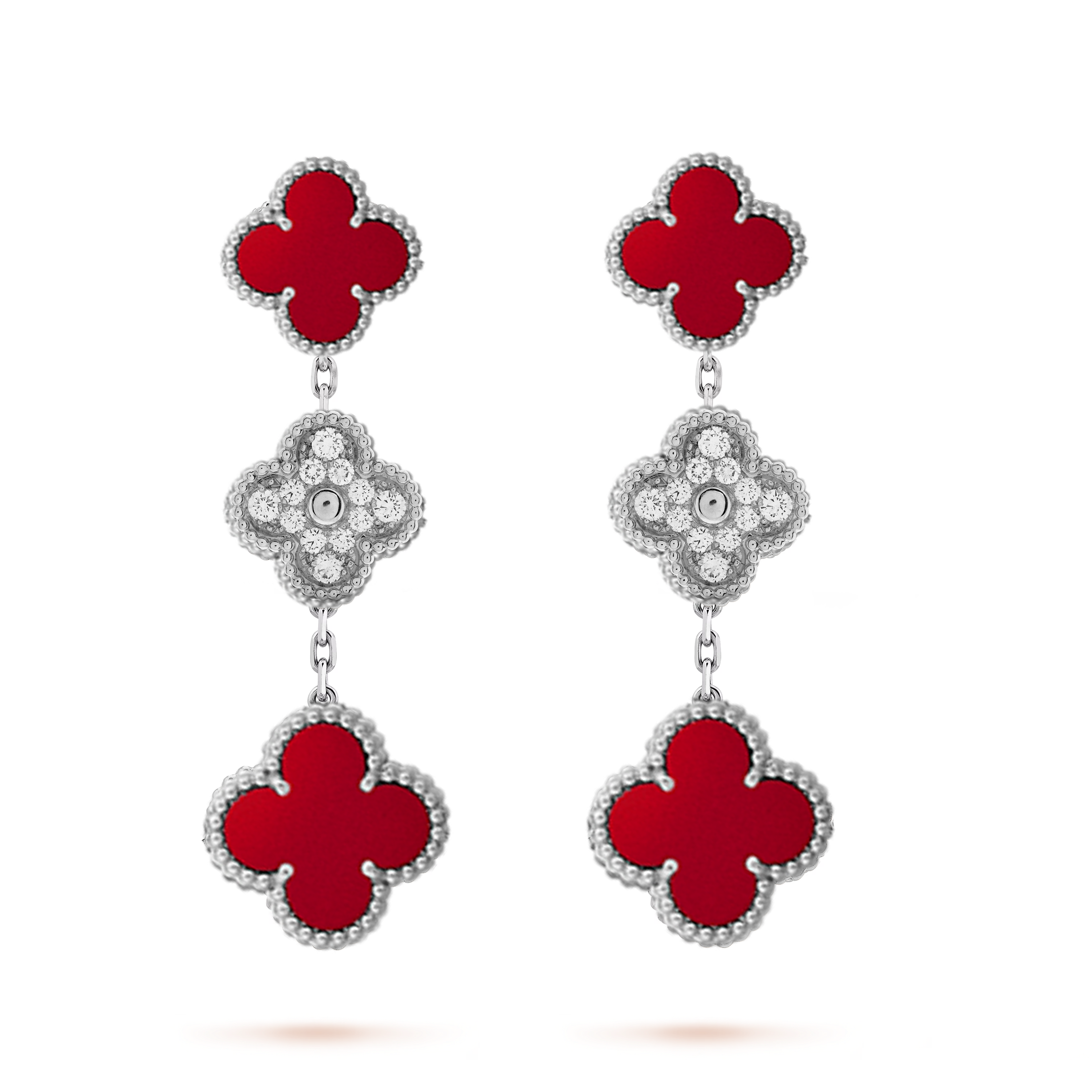 VCE015 VCA 3 motif magic alhambra earring clip - ccjewelryacc
