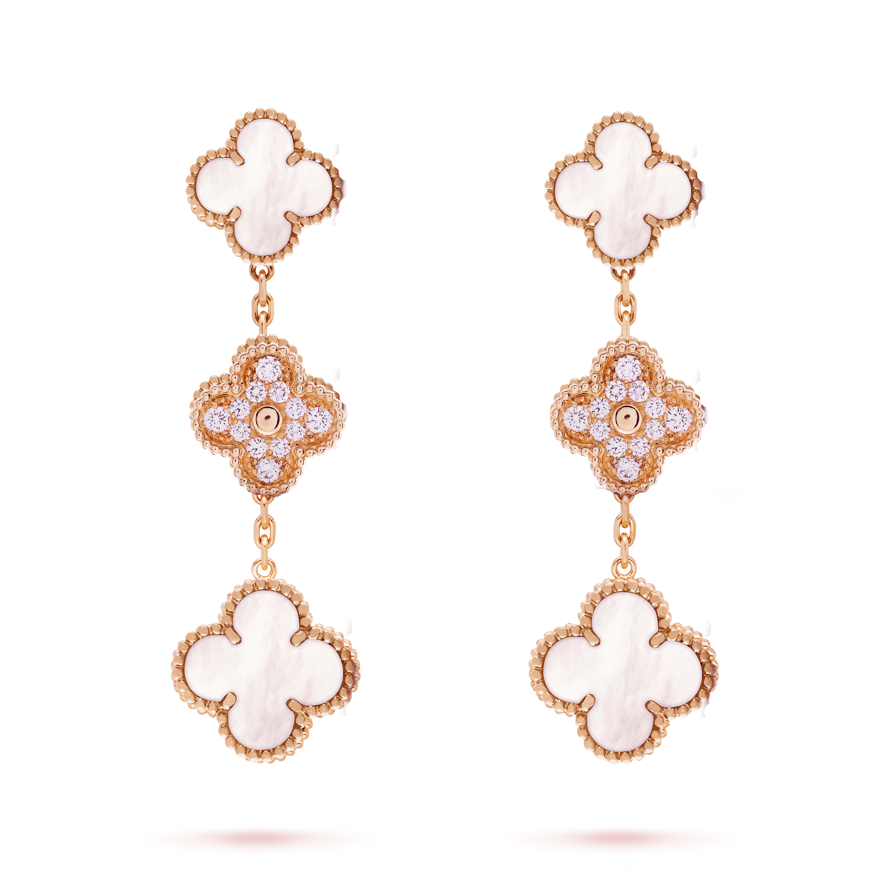 VCE015 VCA 3 motif magic alhambra earring clip - ccjewelryacc