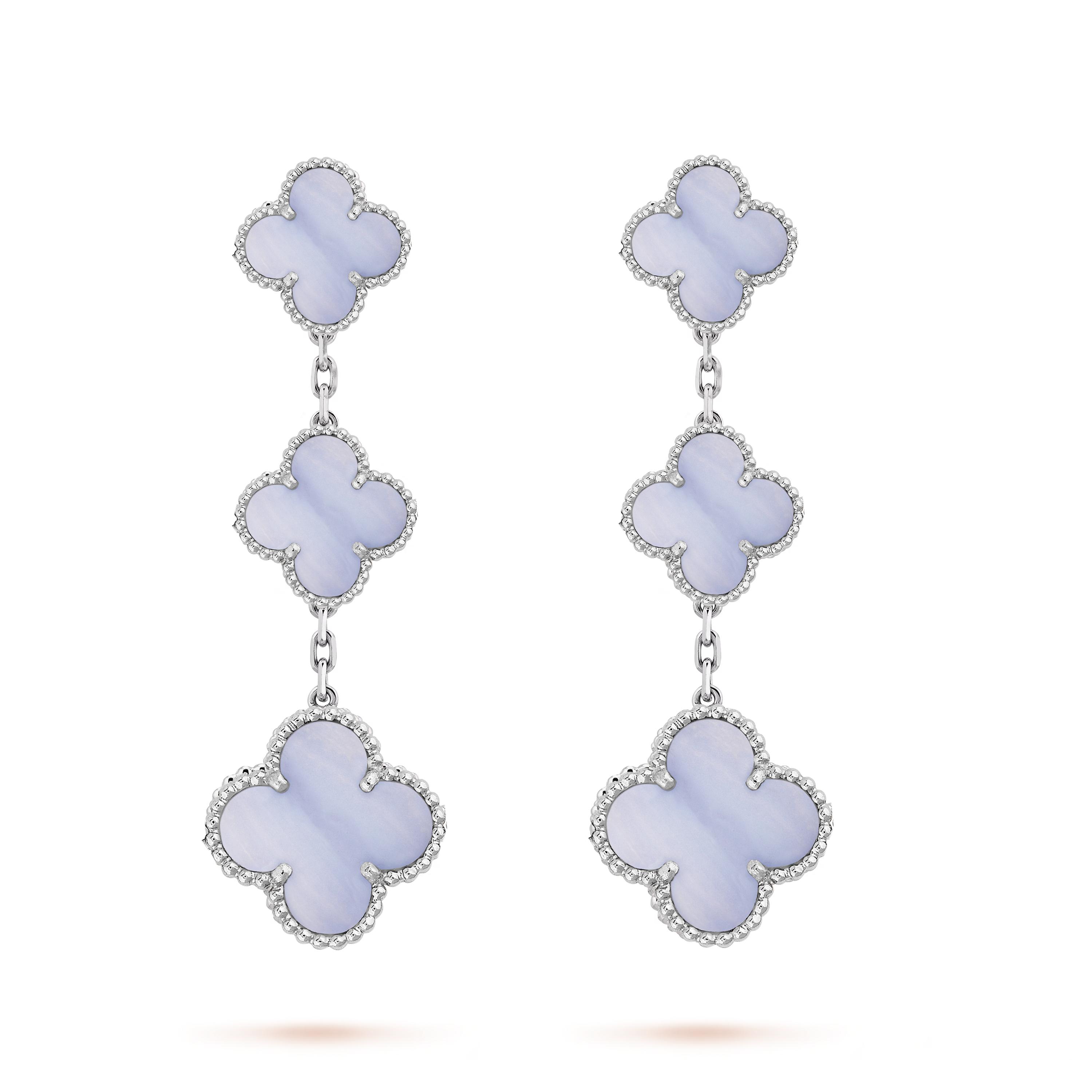 VCE037 VCA Magic Alhambra stud earring clip 3 motifs - ccfashionjewelry