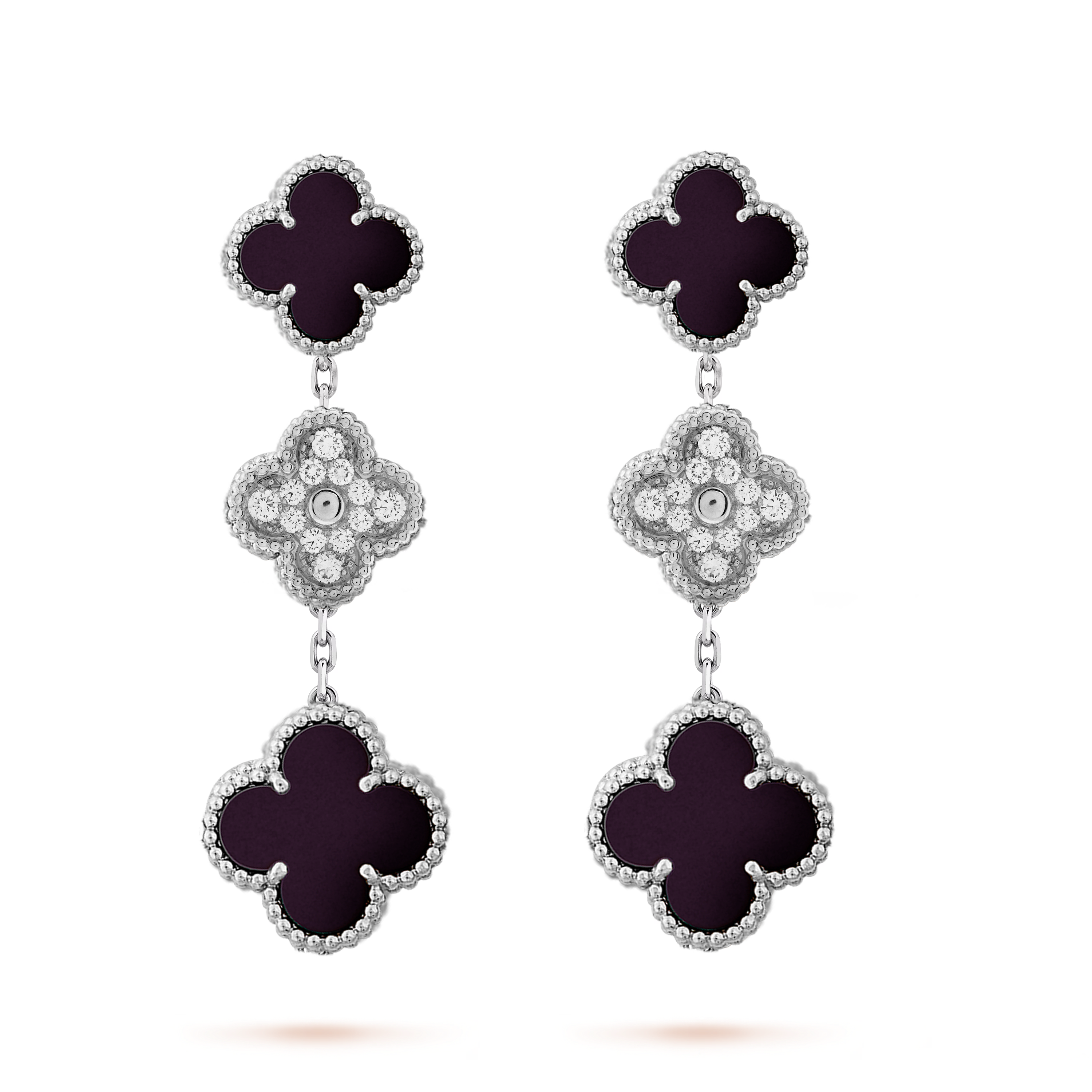 VCE015 VCA 3 motif magic alhambra earring clip - ccjewelryacc