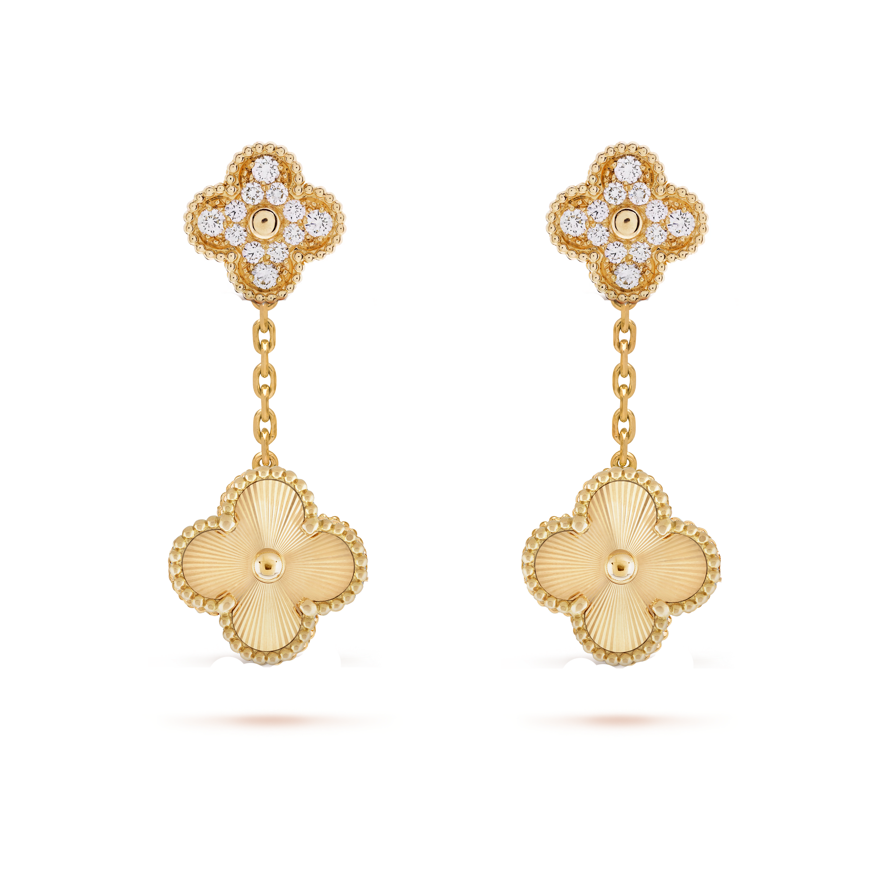 VCE012 VCA Vintage Magic Alhambra earring clips 2 motifs - ccfashionjewelry