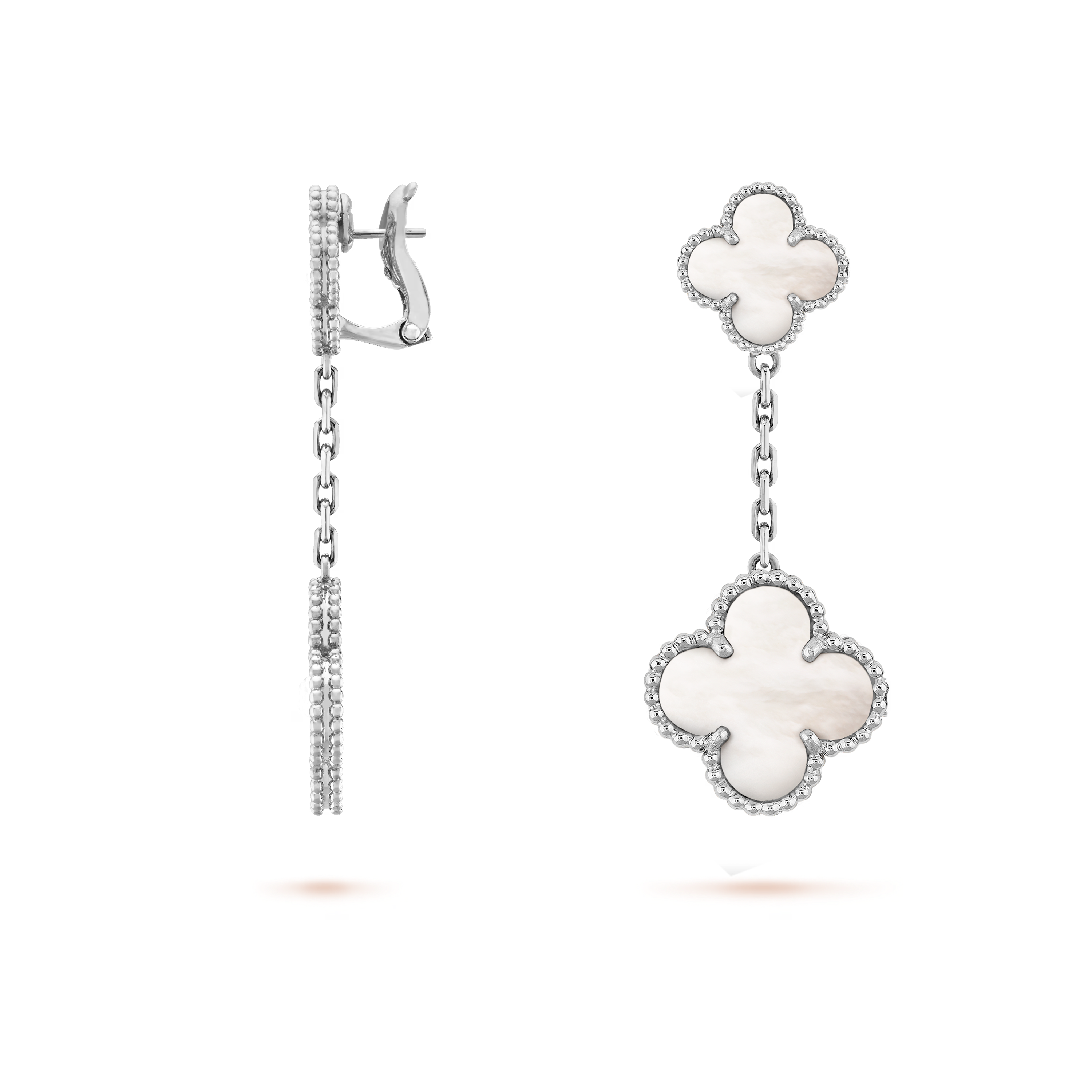 VCE033 VCA 2 Motifs Magic Alhambra earrings clip - ccjewelryacc