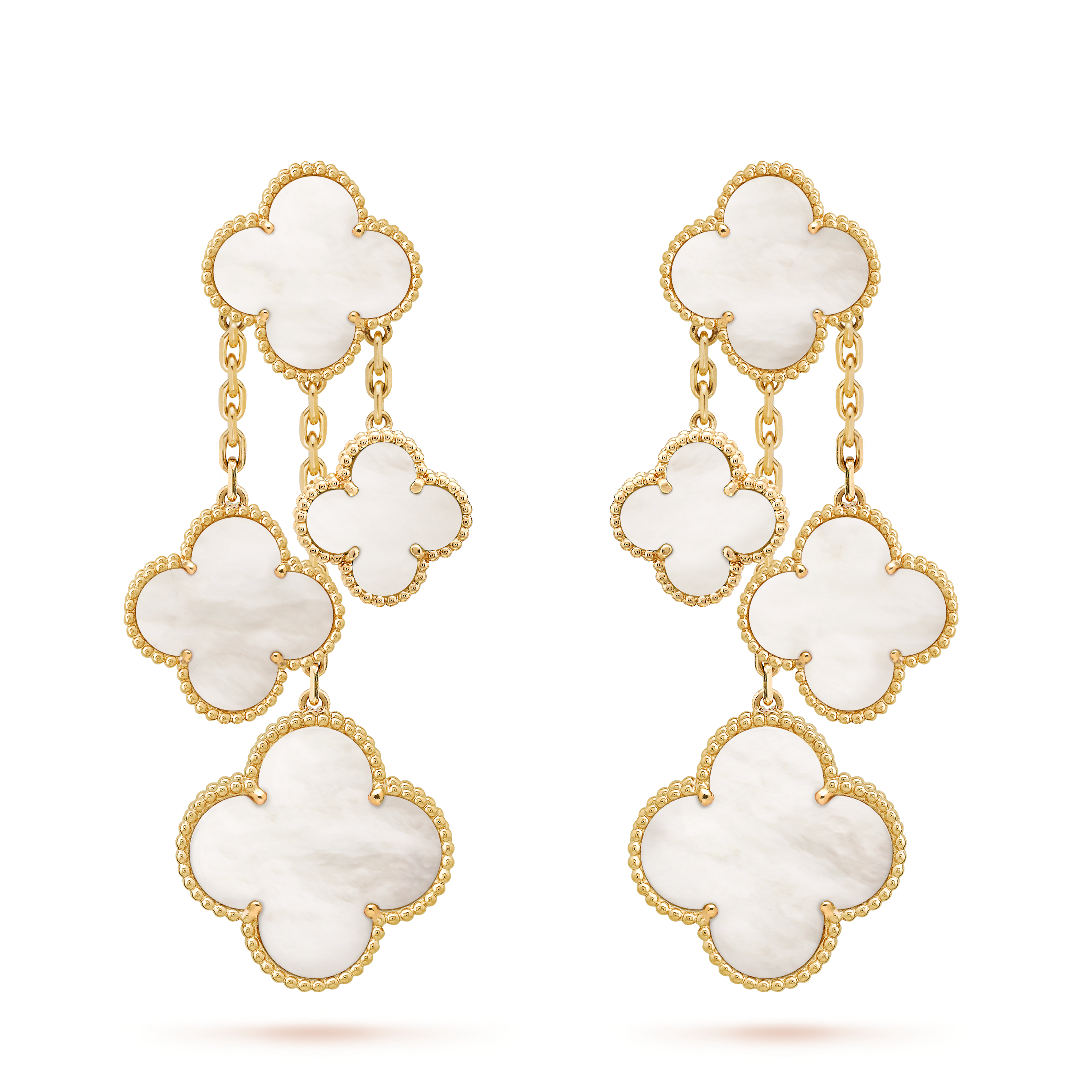 VCE029 VCA Vintage Magic Alhambra clip earring 4 motifs - ccfashionjewelry