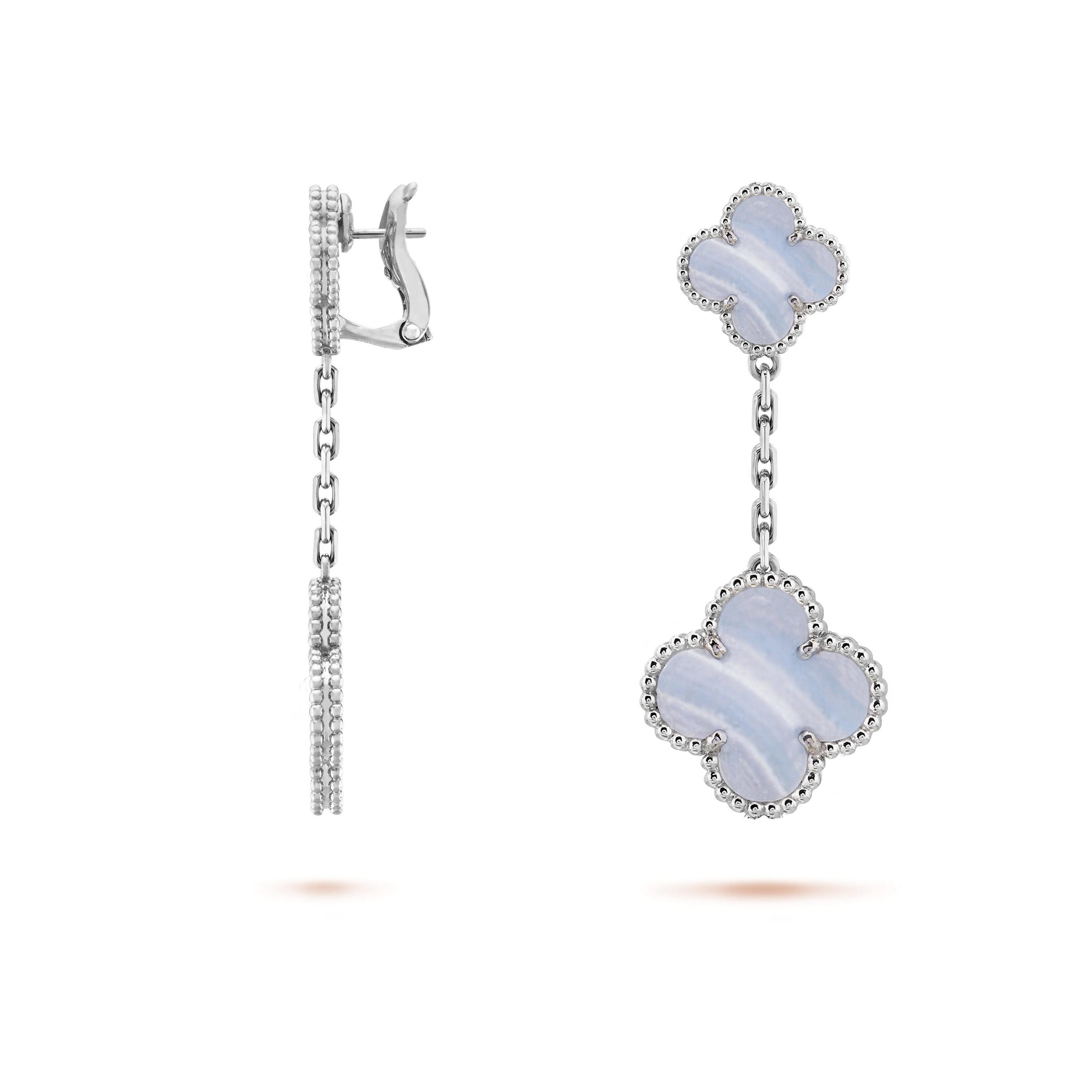 VCE033 VCA 2 Motifs Magic Alhambra earrings clip - ccjewelryacc