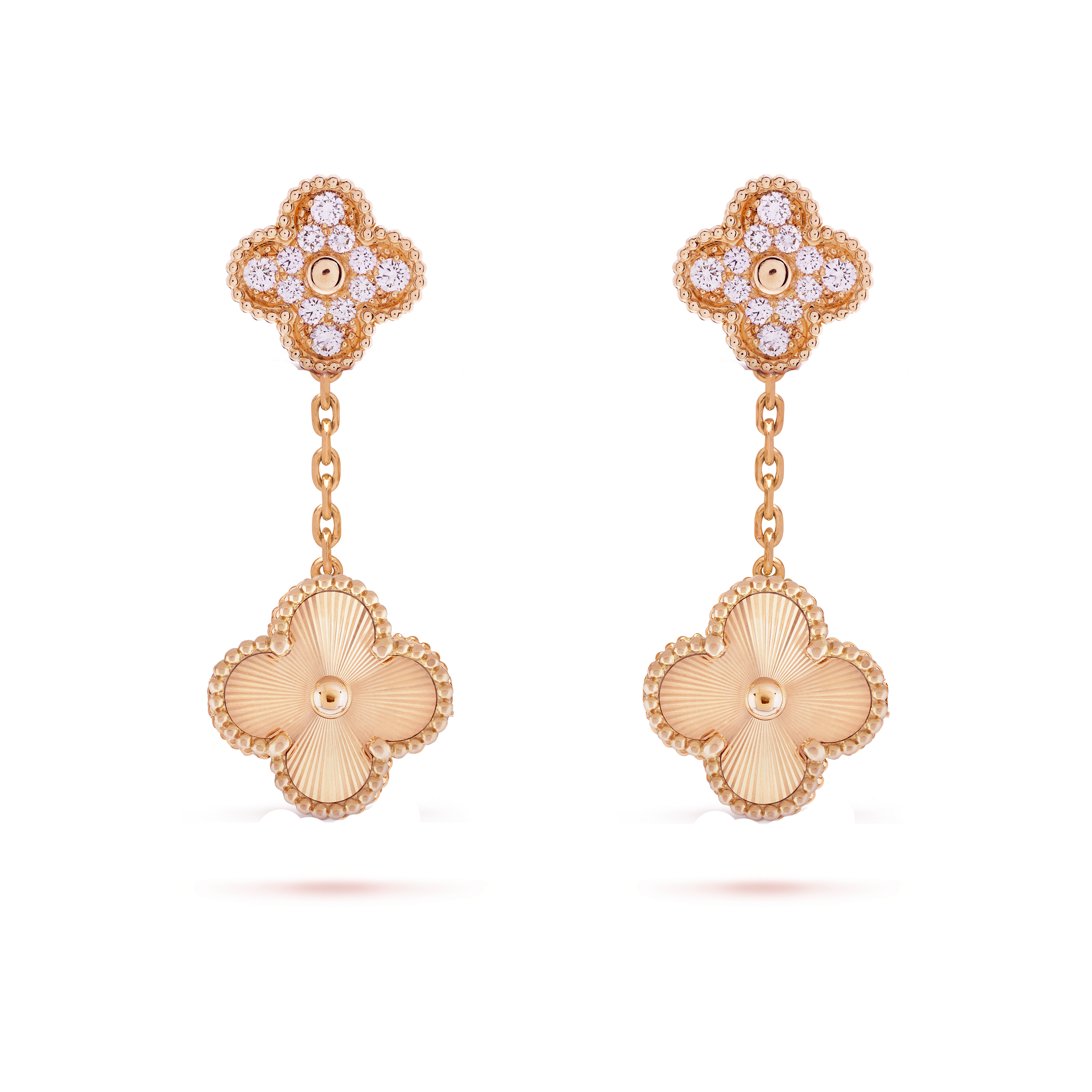 VCE012 VCA Vintage Magic Alhambra earring clips 2 motifs - ccfashionjewelry