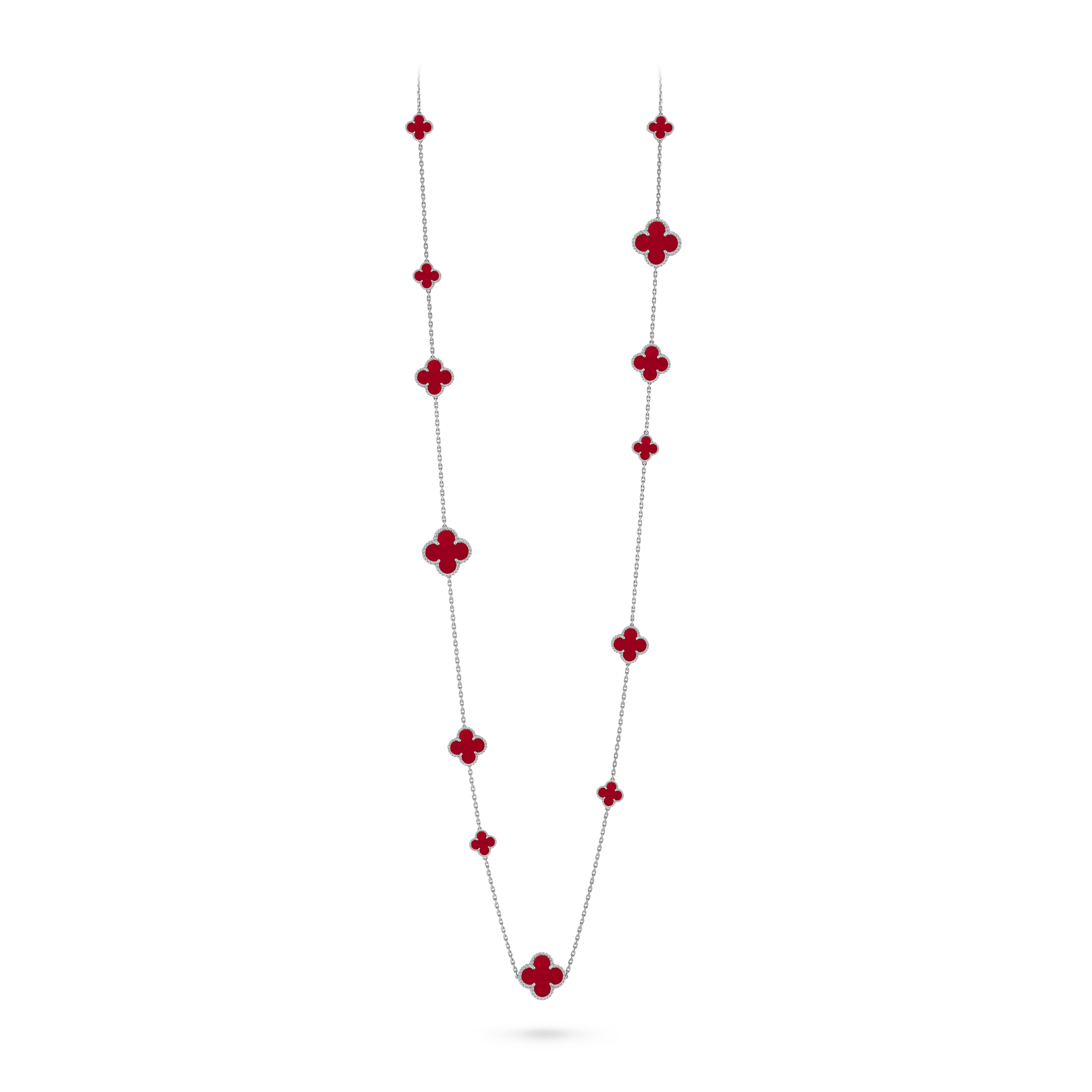 VCN041 VCA Magic Alhambra long necklace, 16 motifs - ccjewelryacc