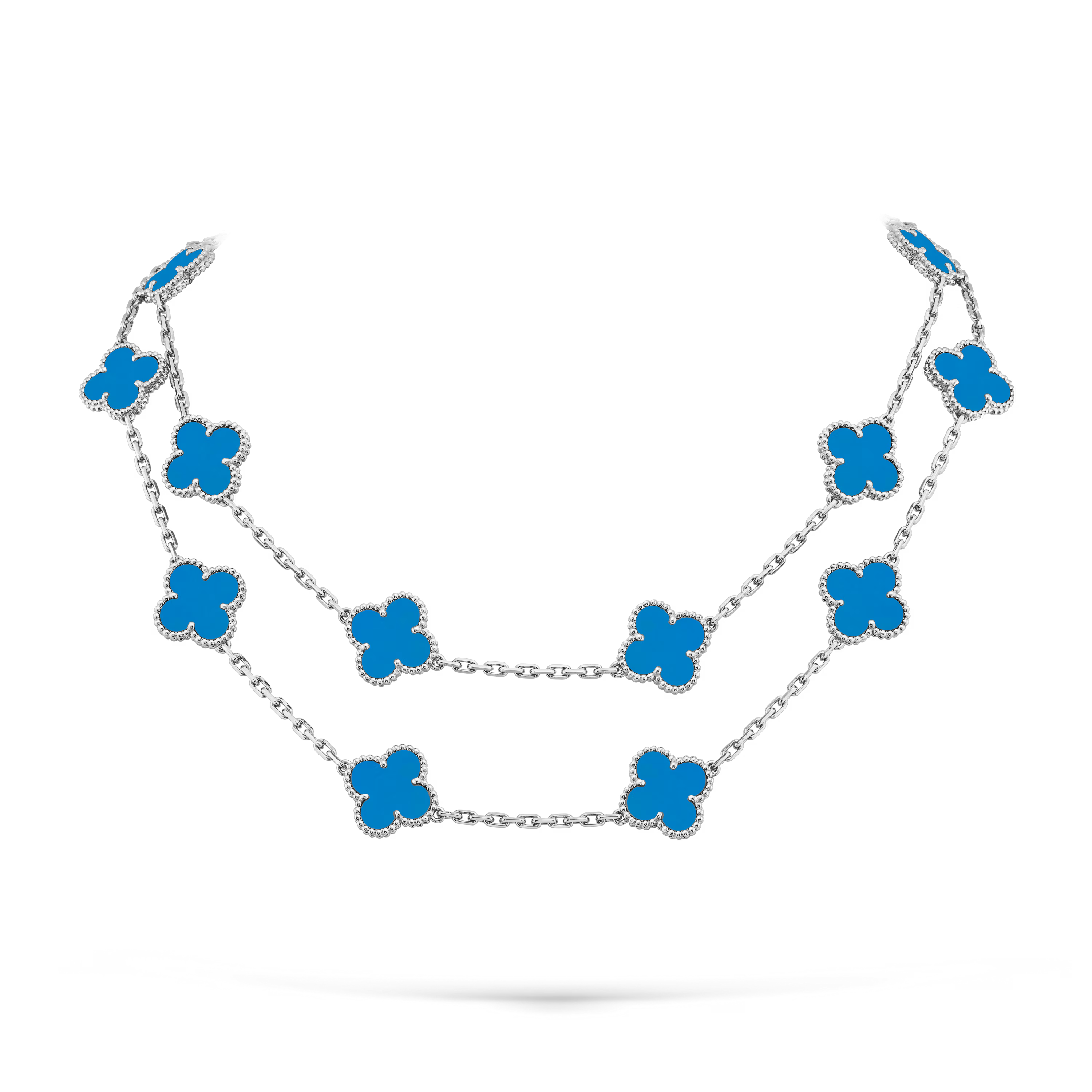VCN069 VCA 20 motif long necklace - ccjewelryacc