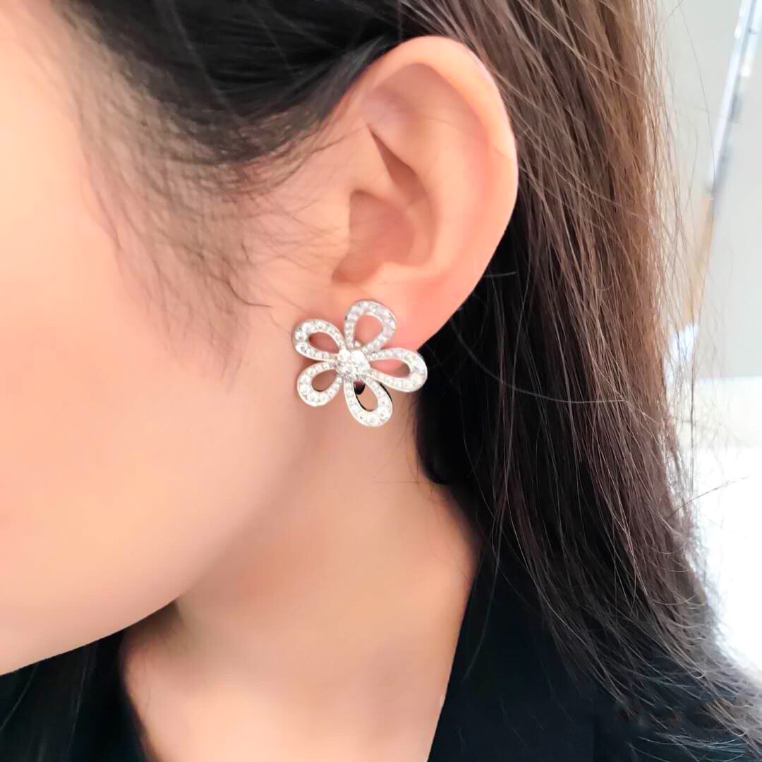 VCE010 VCA Flowerlace earrings - ccjewelryacc