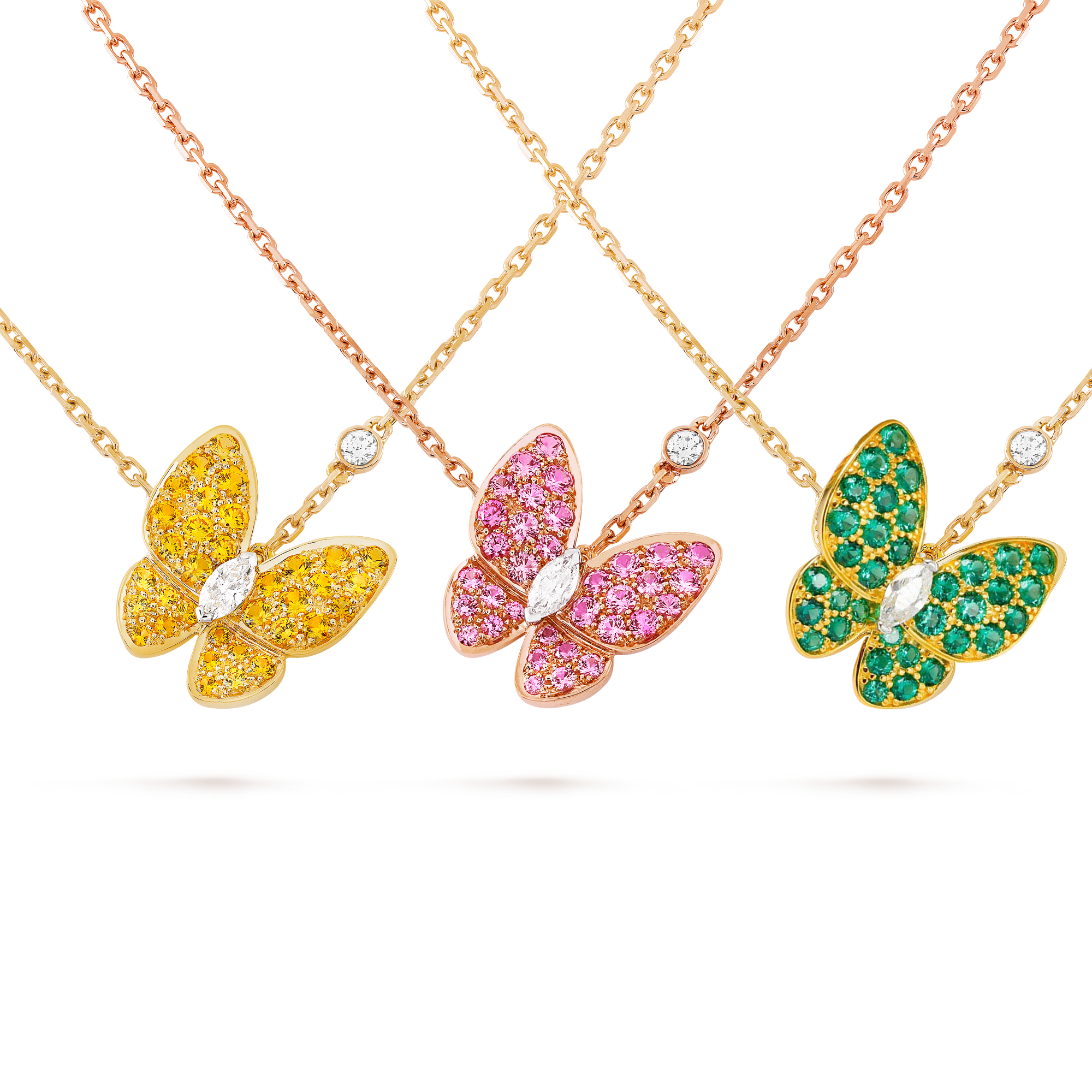 VCN046 Van cleef two butterfly necklace - ccjewelryacc