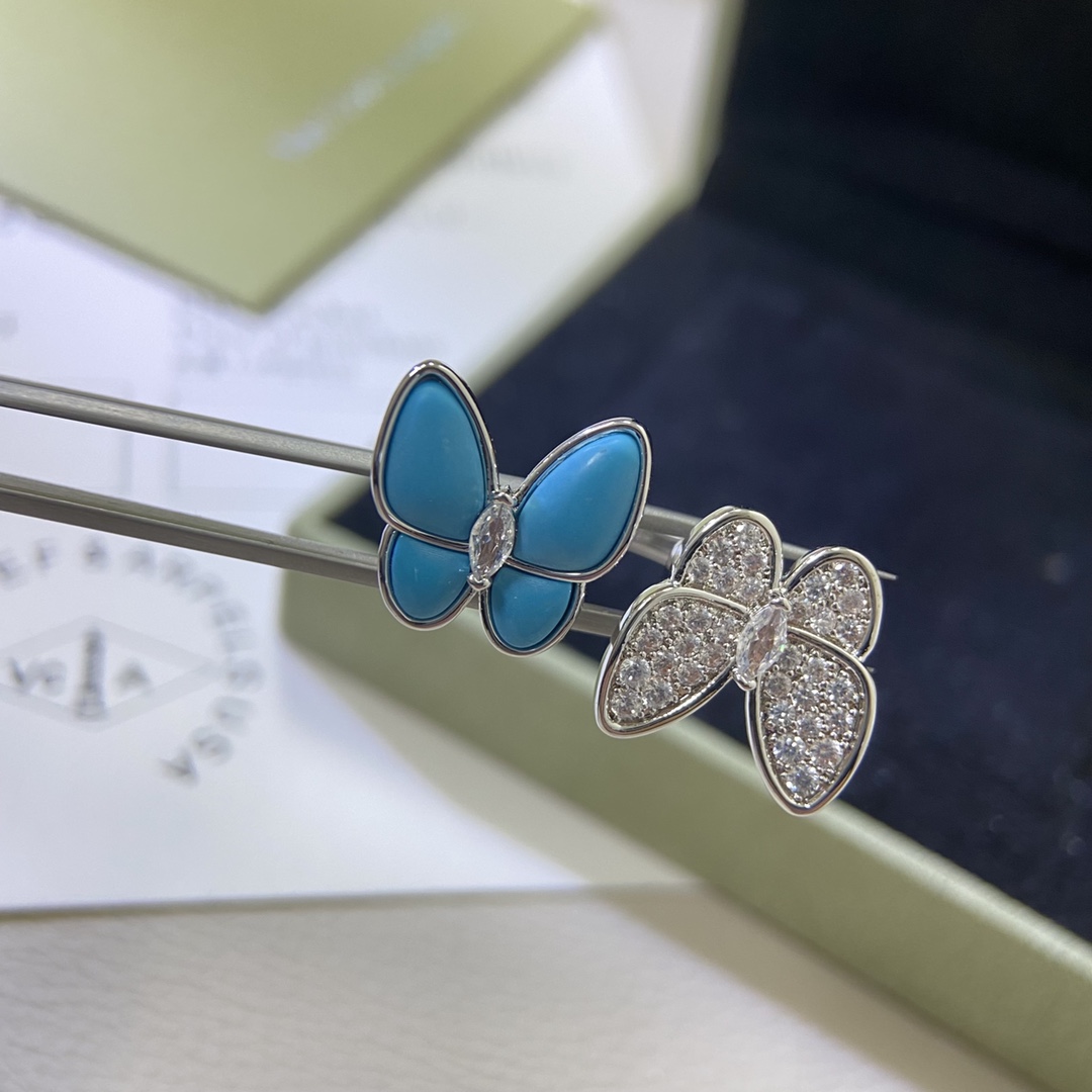 VCR015 Two Butterfly Between the Finger ring - ccjewelryacc