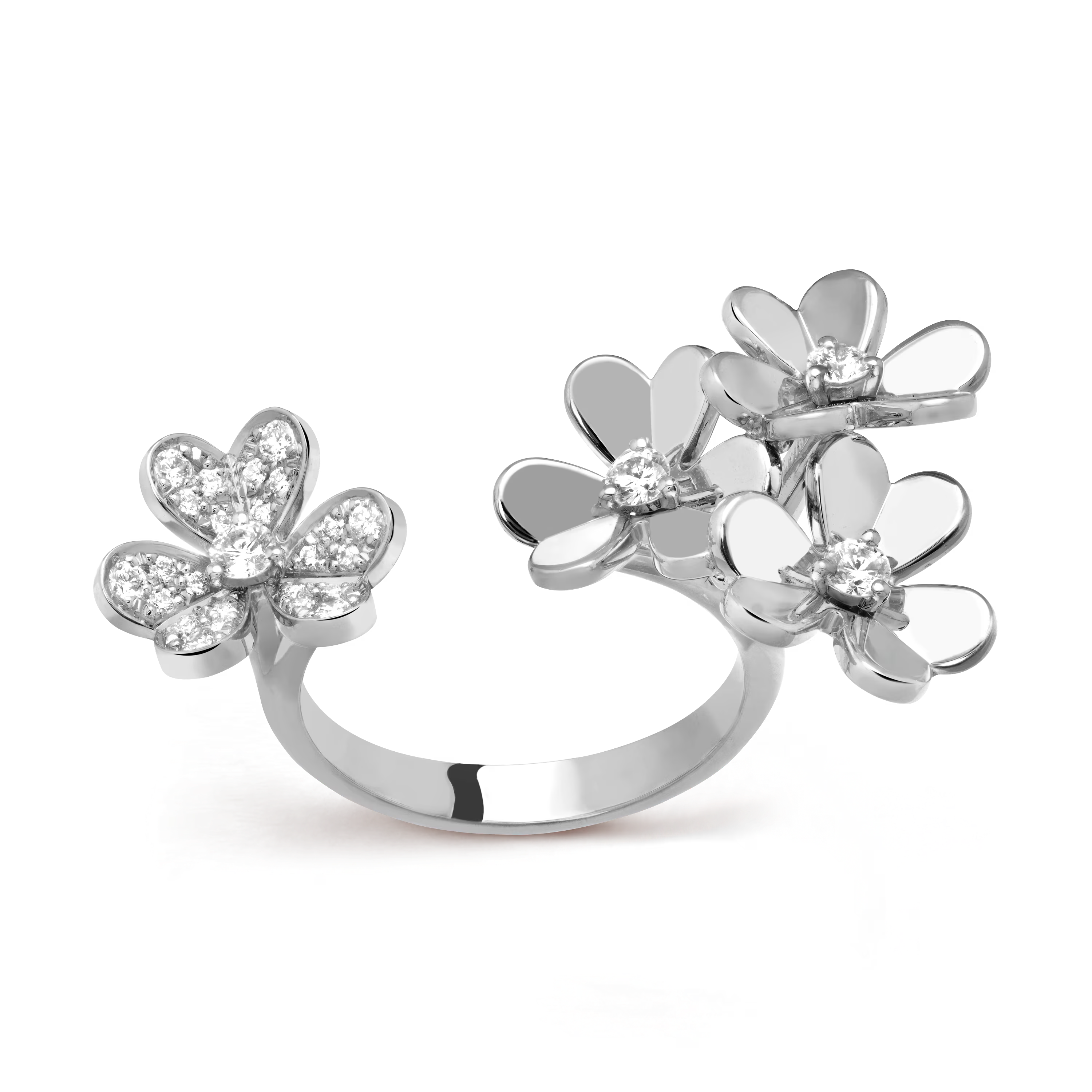 VCRS007 18k Gold Frivole Between the Finger ring - ccjewelryacc