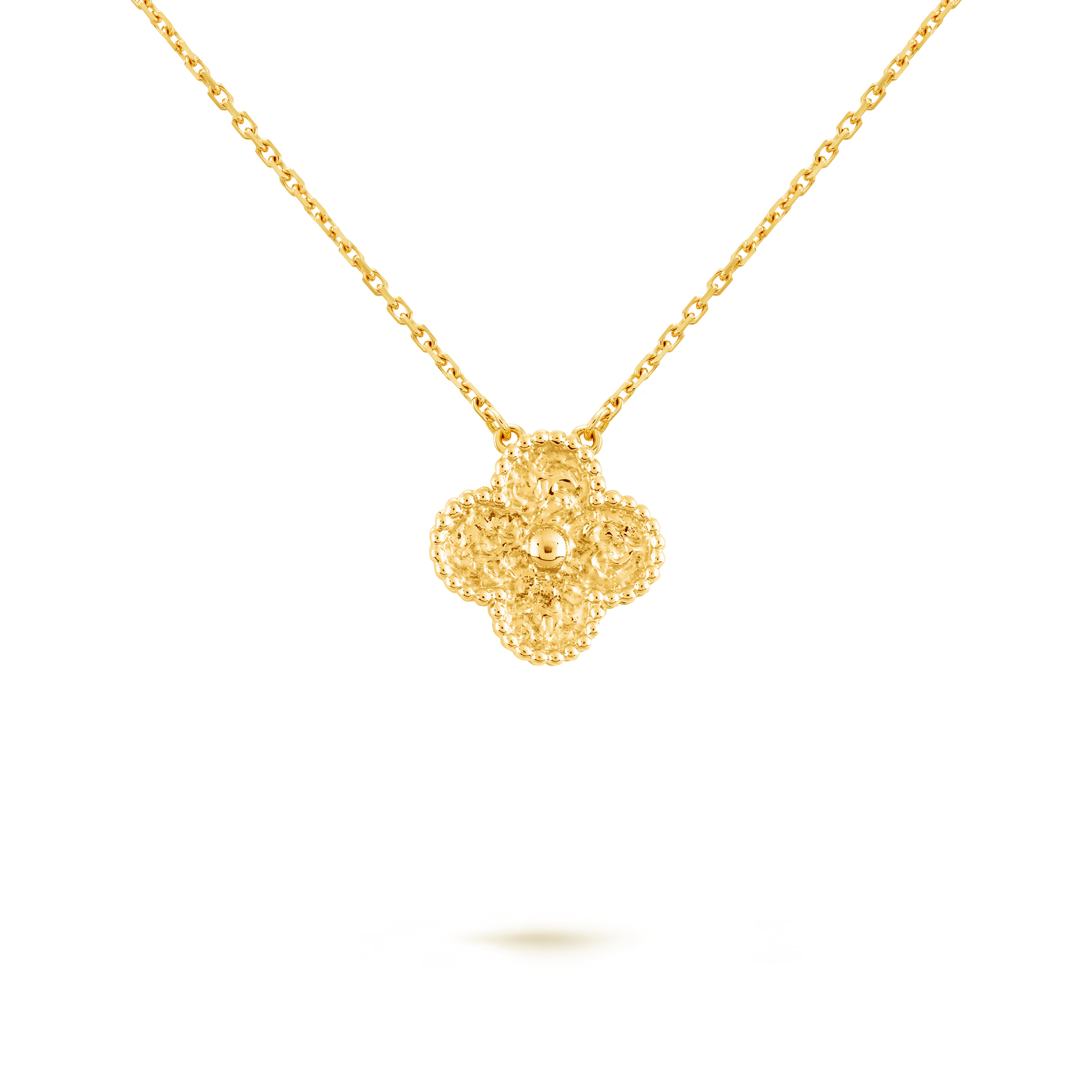 VCN022 Mini Gold stamping vca sweet alhambra necklace - ccfashionjewelry