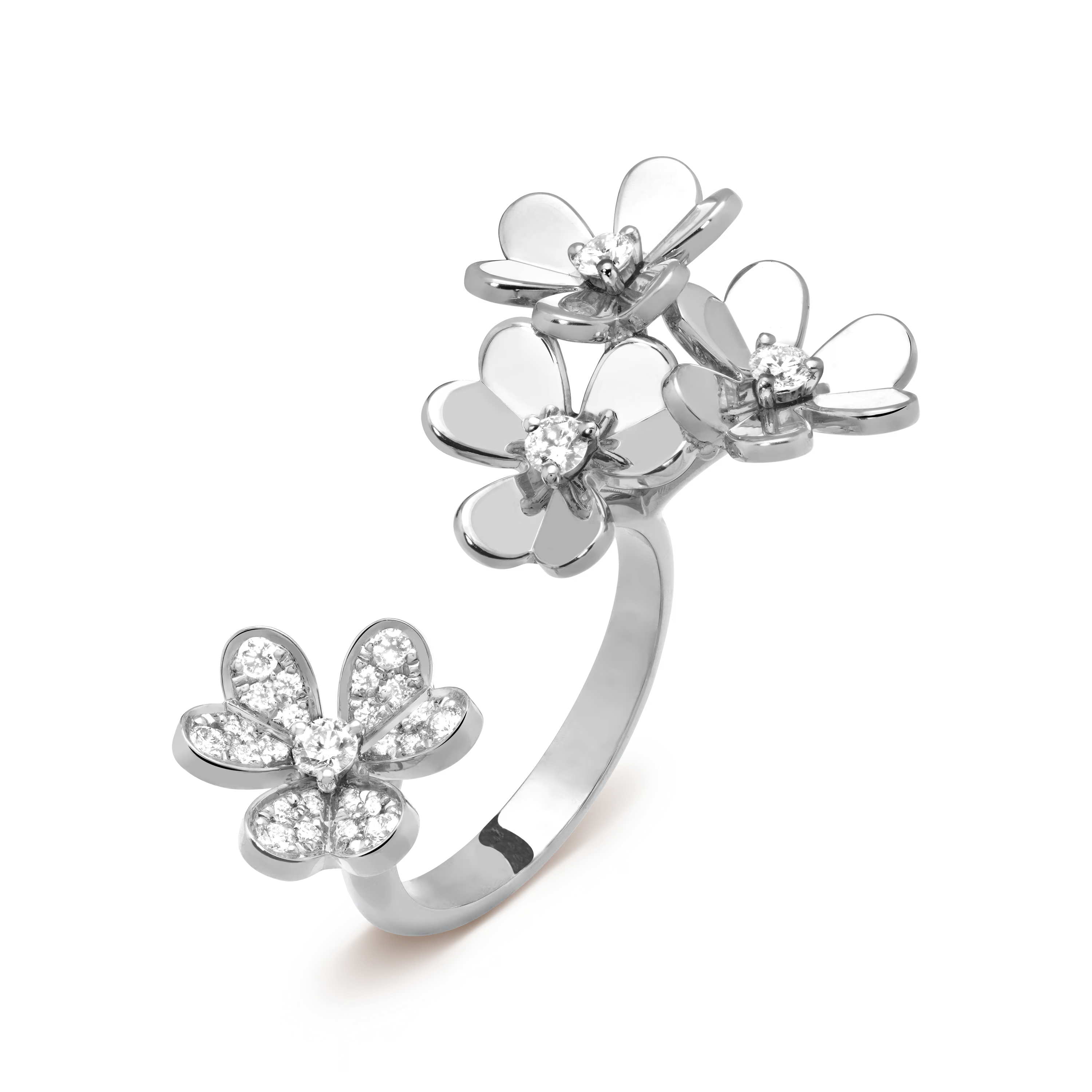 VCRS007 18k Gold Frivole Between the Finger ring - ccfashionjewelry