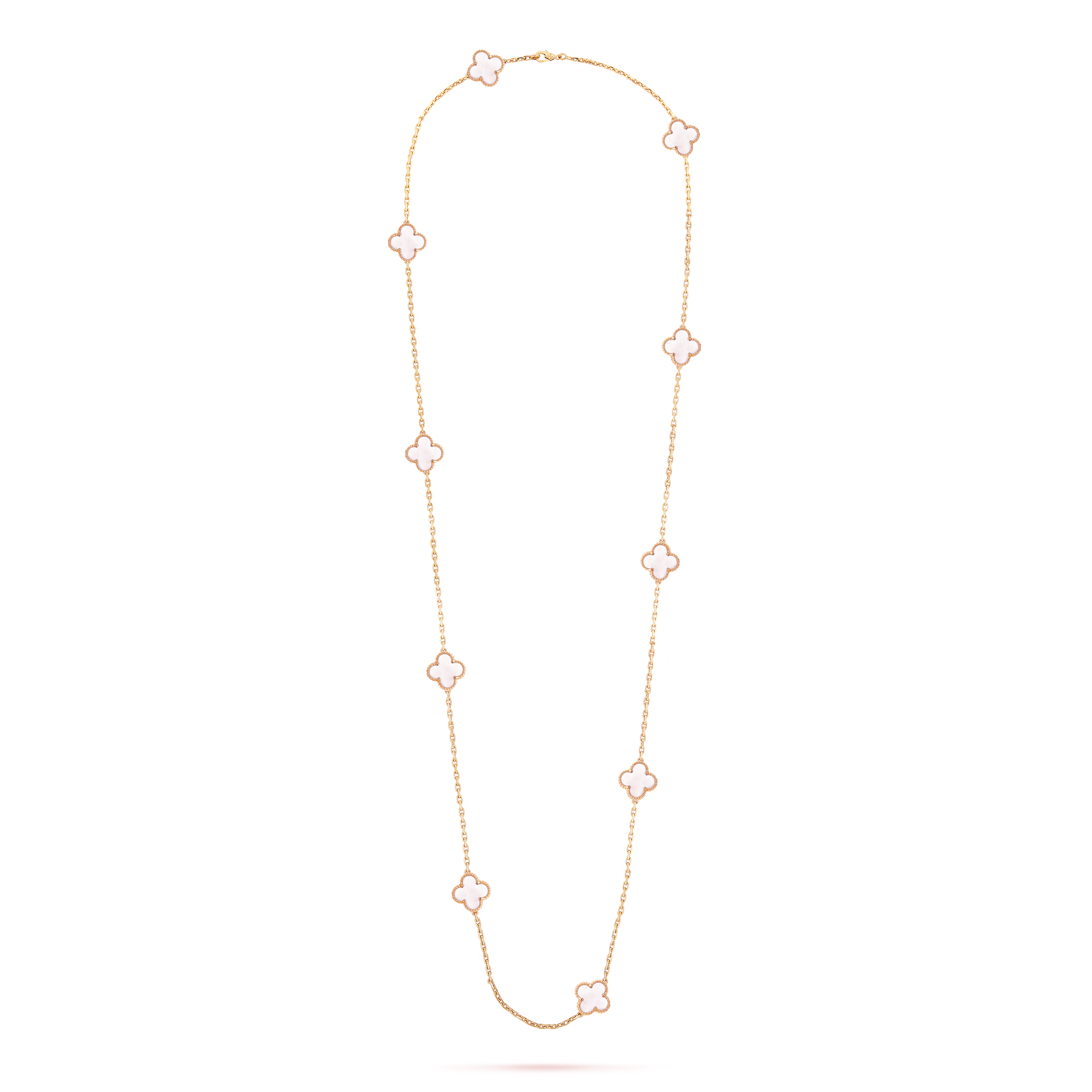 VCN059 Vintage Alhambra Long necklace 10 motifs - ccfashionjewelry
