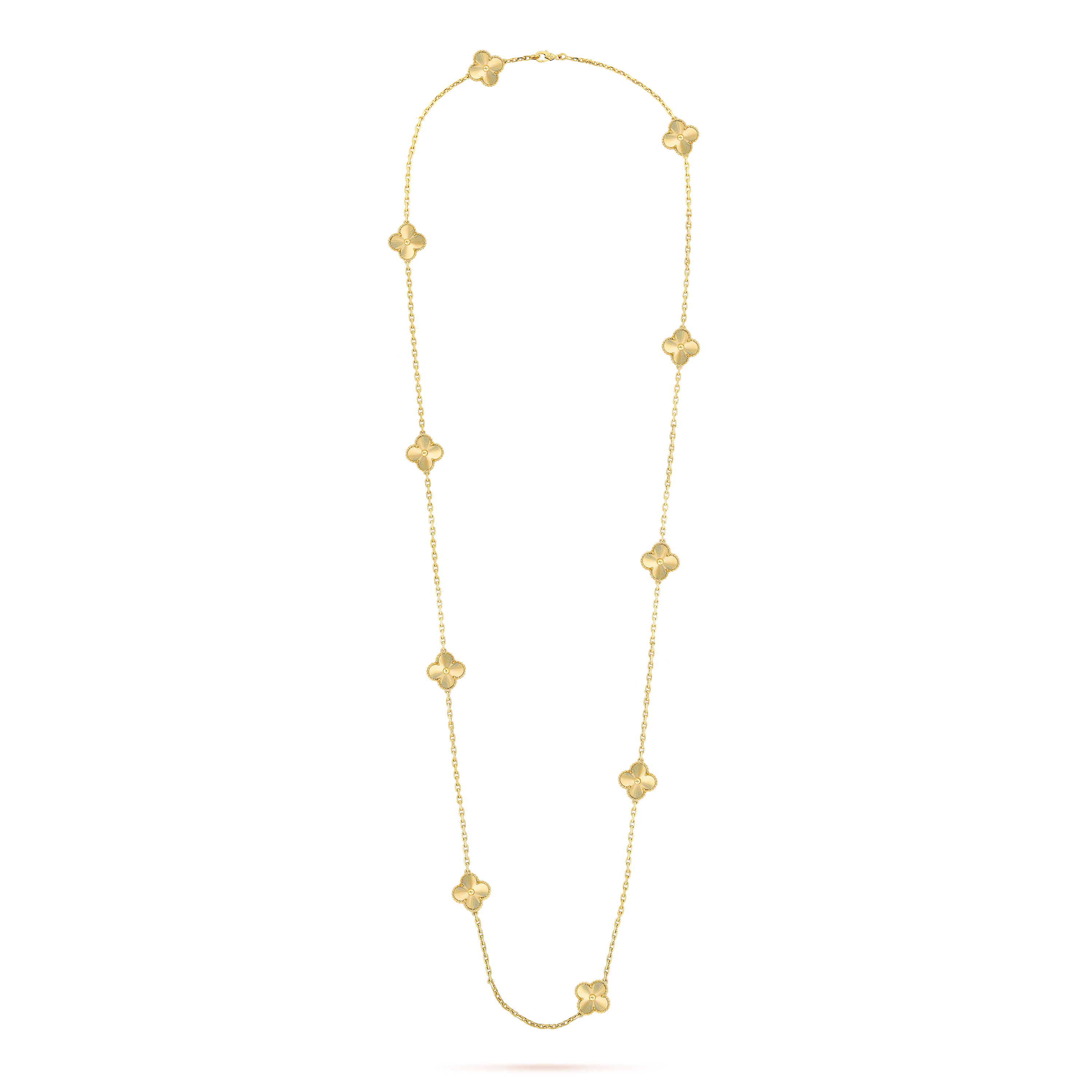VCN026 VCA 10 motif vintage alhambra long necklace - ccfashionjewelry