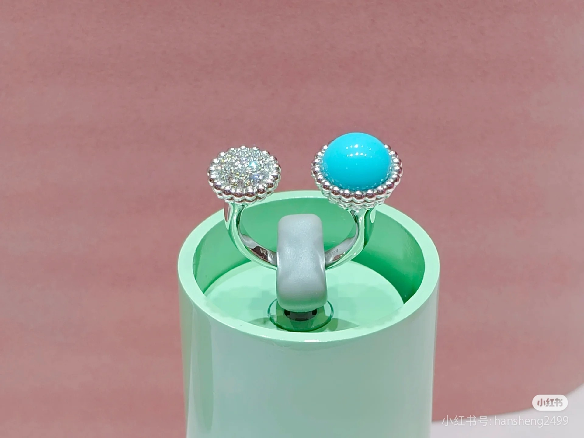 VCR004 van Perlée couleurs Between the Finger ring - ccjewelryacc