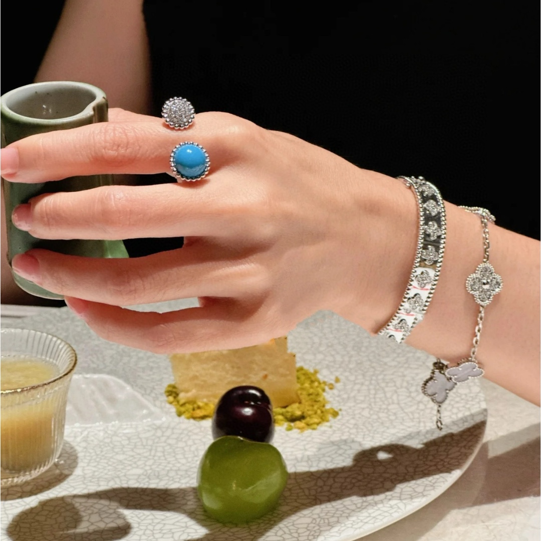 VCR004 van Perlée couleurs Between the Finger ring - ccjewelryacc