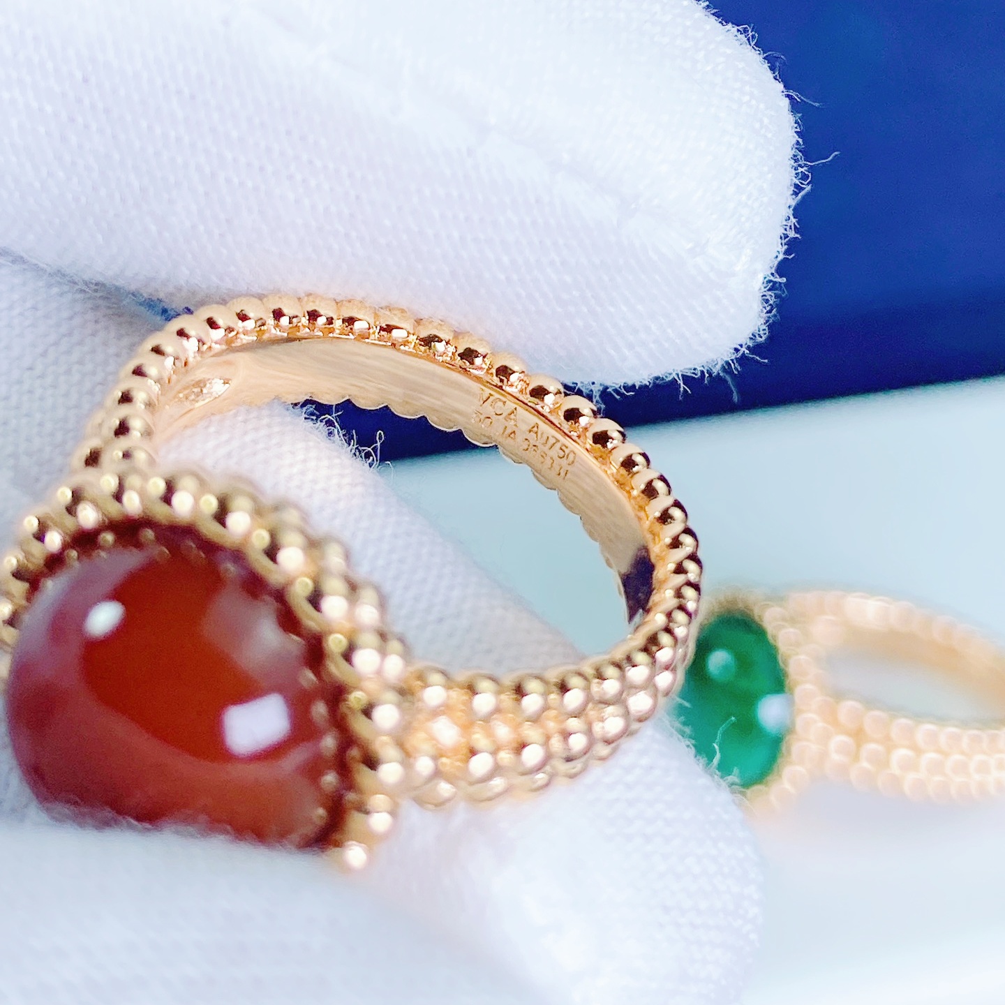 VCRV009 18k Gold VCA Perlée couleurs ring - ccjewelryacc