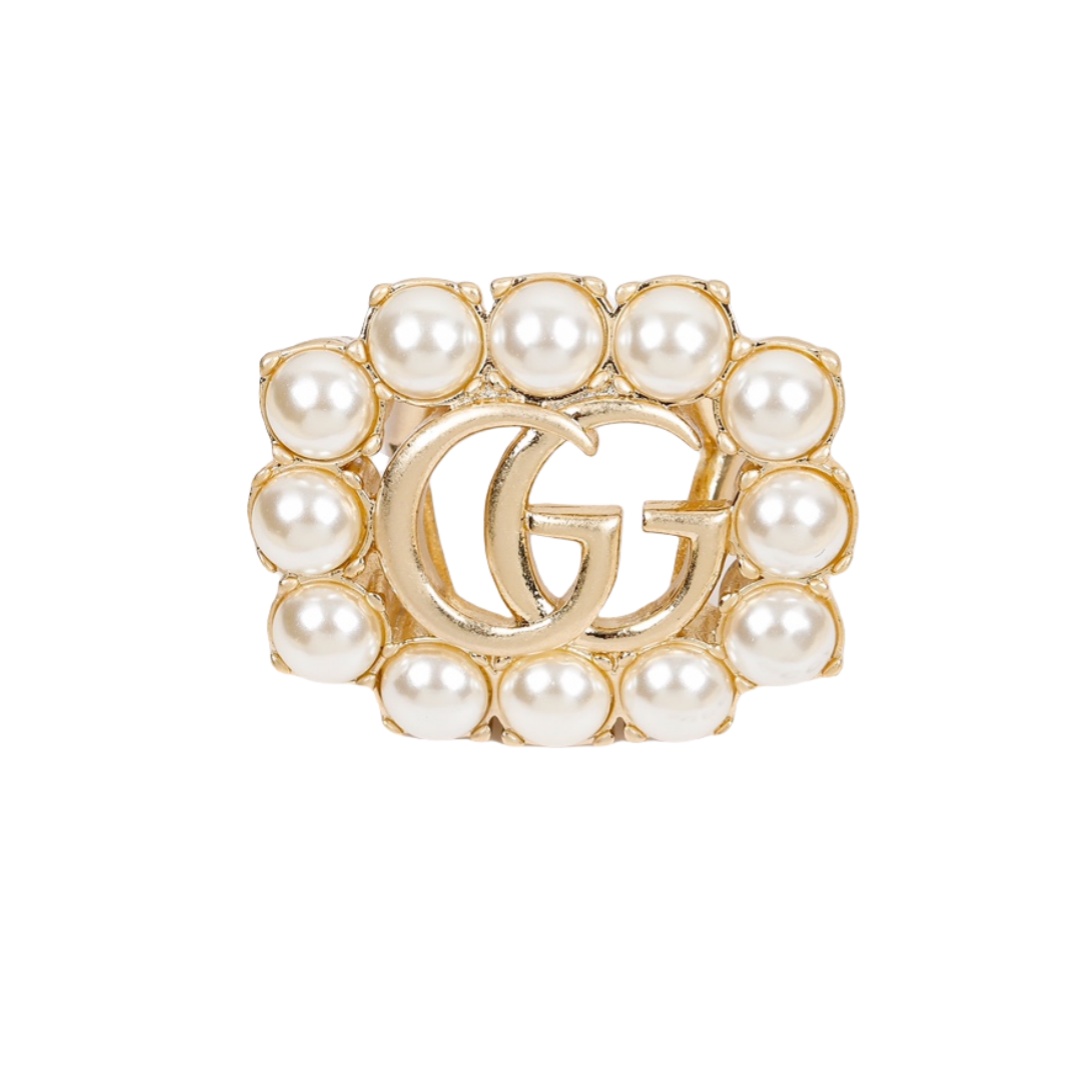 GGR002 12 Diamond GG logo ring - ccjewelryacc