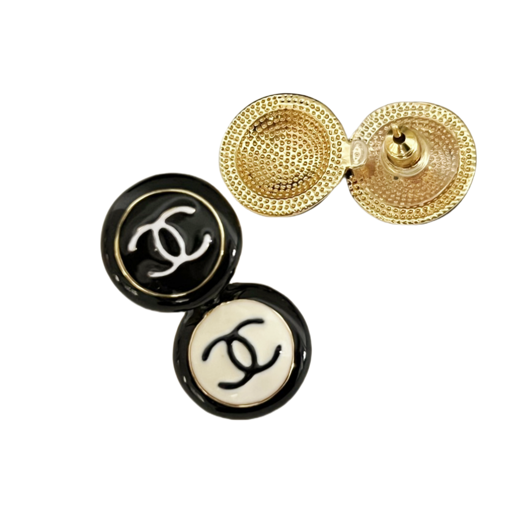 CCT002 Chanel Button Charms Choker and bracelet ,stud earring Jewelry Set for women - ccjewelryacc