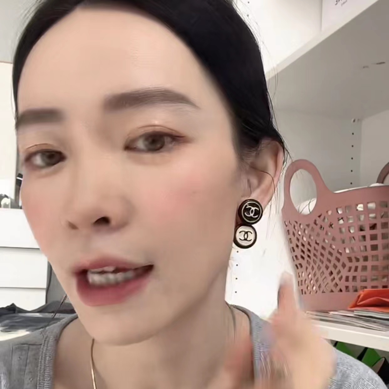 CCT002 Chanel Button Charms Choker and bracelet ,stud earring Jewelry Set for women - ccjewelryacc