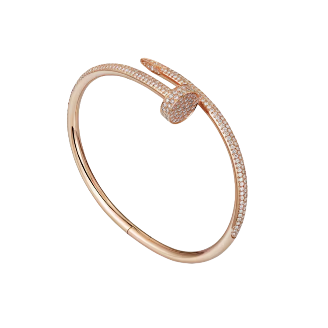 CTSV023 18k Gold Juste un Clou bracelet, classic model, diamonds - ccfashionjewelry