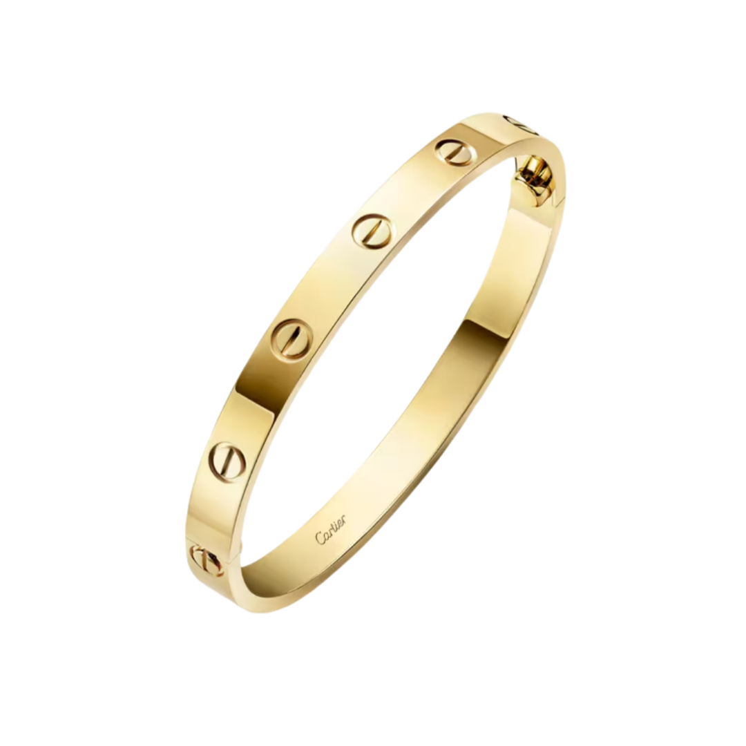 CTSV004 18k Gold LOVE bracelet, classic model 6.1MM - ccfashionjewelry