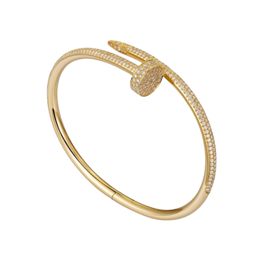 CTSV023 18k Gold Juste un Clou bracelet, classic model, diamonds - ccfashionjewelry