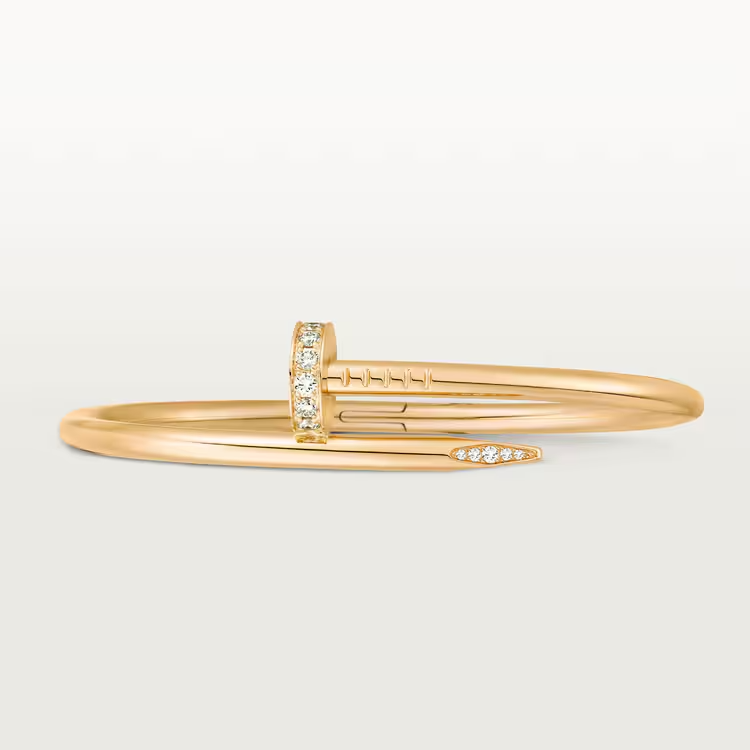 CTSV008 18K Gold Juste un Clou bracelet, classic model, diamonds 3.5mm - ccjewelryacc