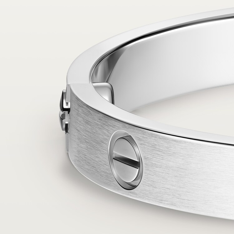 CTSV027  18k Gold LOVE bracelet, classic model, brushed 6.1MM - ccjewelryacc