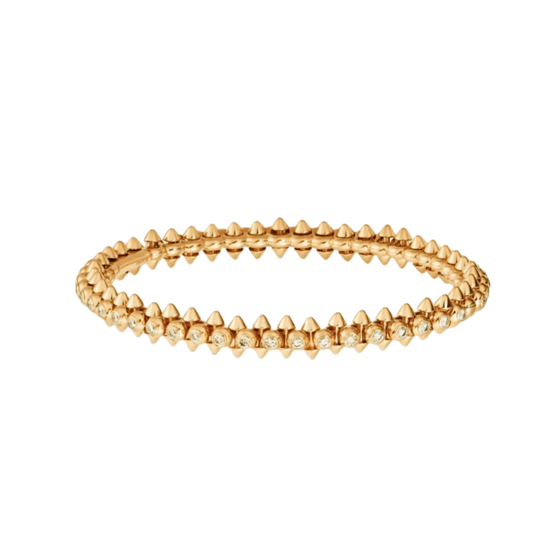 CTSV017 18K Gold Clash de Cartier bracelet, medium model, diamonds - ccfashionjewelry