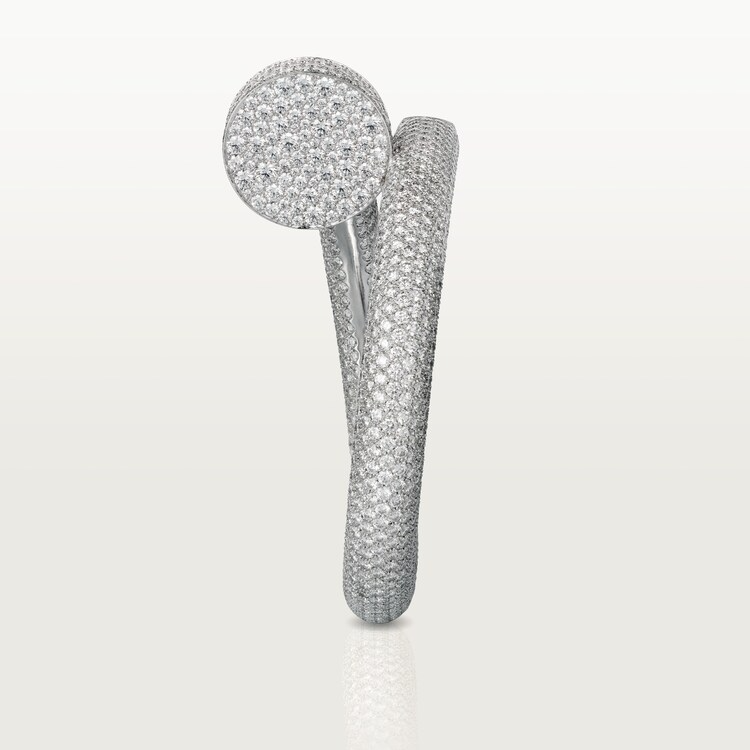 CTSV010 18k Gold Juste un Clou bracelet, extra-large model, paved - ccjewelryacc