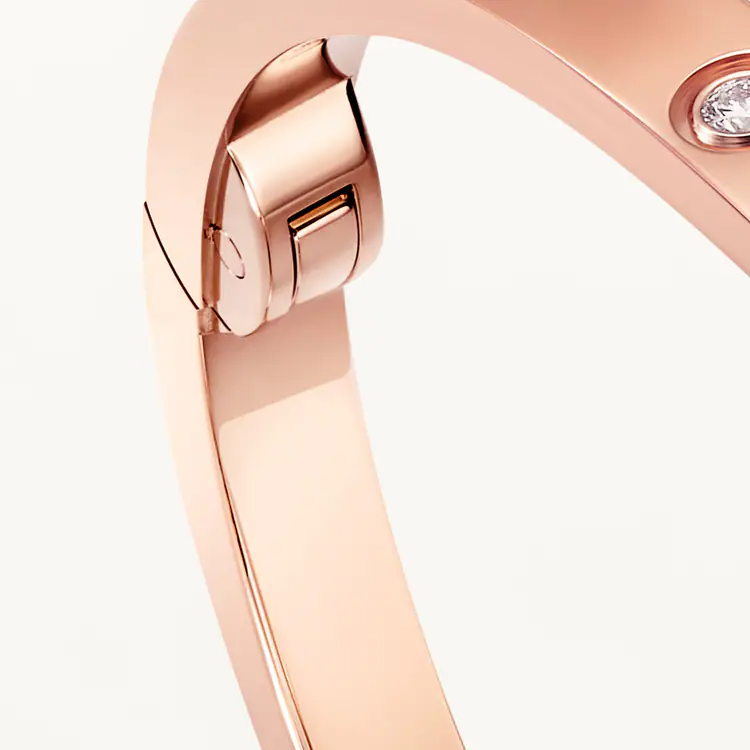 CTSV020 18k Gold LOVE bracelet, small model, 10 diamonds 3.65MM - ccjewelryacc