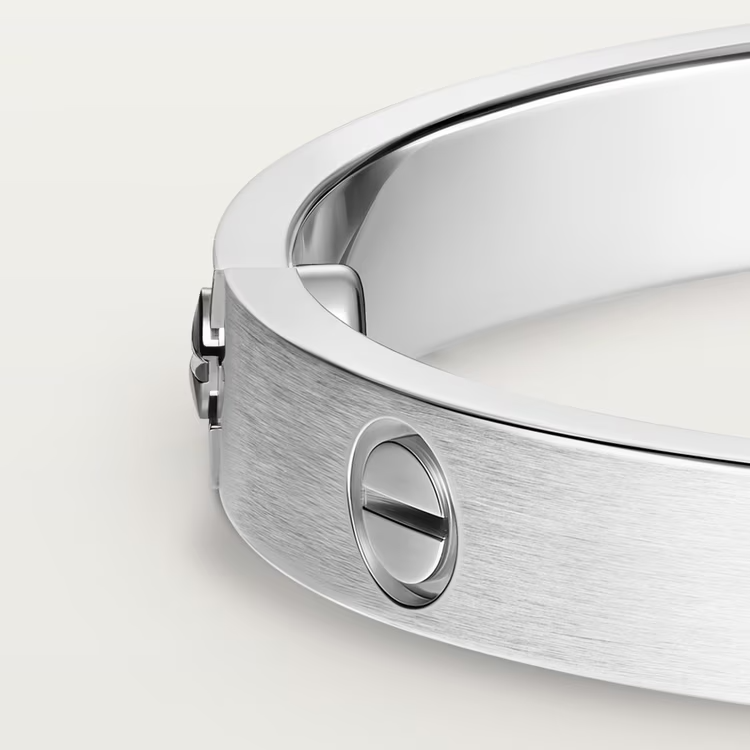 CTSV027  18k Gold LOVE bracelet, classic model, brushed 6.1MM - ccjewelryacc