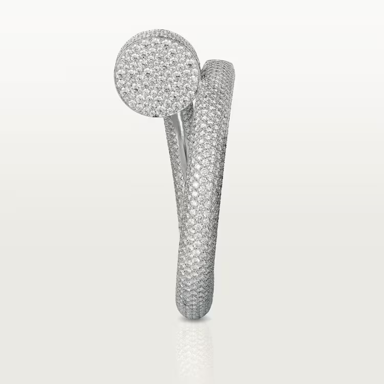 CTSV010 18k Gold Juste un Clou bracelet, extra-large model, paved - ccjewelryacc