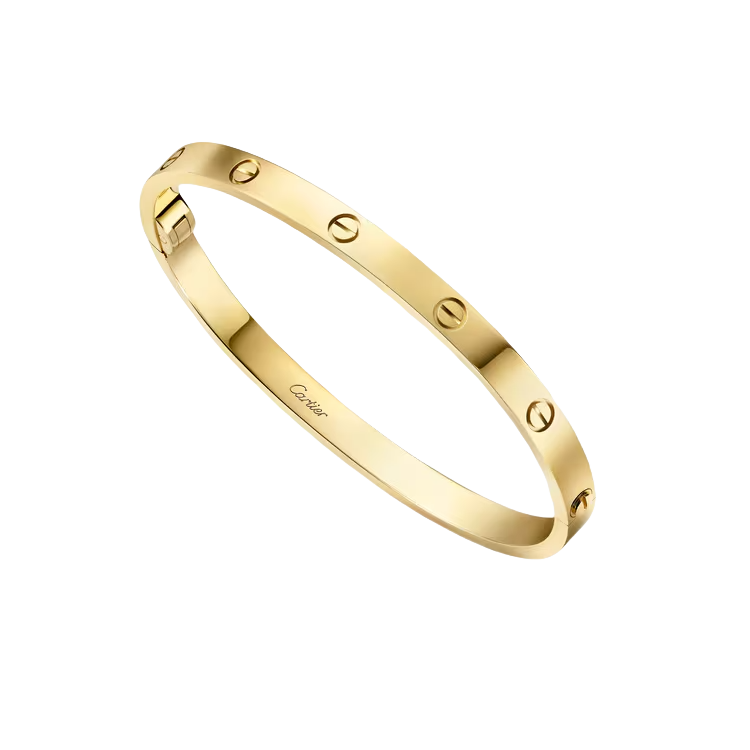 CTSV029 18k Gold LOVE bracelet, medium model 4.8MM - ccjewelryacc