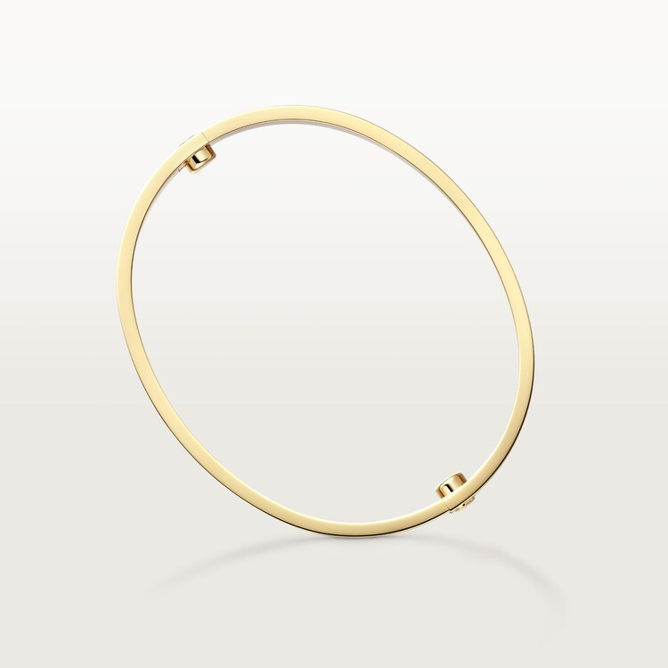 CTSV019 18k Gold LOVE bracelet, classic model, 4 diamonds 6.1MM - ccjewelryacc