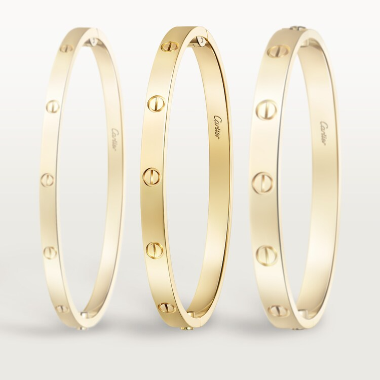 CTSV029 18k Gold LOVE bracelet, medium model 4.8MM - ccjewelryacc