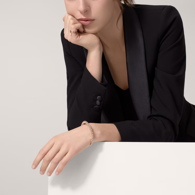 CTSV017 18K Gold Clash de Cartier bracelet, medium model, diamonds - ccjewelryacc