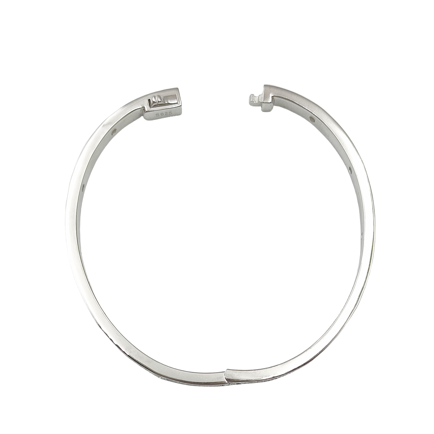 CTSS002 18k Gold diamond PAVED Love bangle bracelet 3.65mm - ccjewelryacc