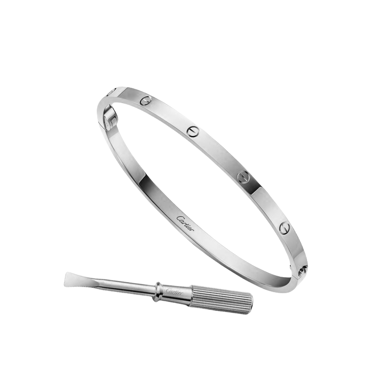 CTSV002 18k Gold LOVE bracelet, small model 3.65mm - ccjewelryacc