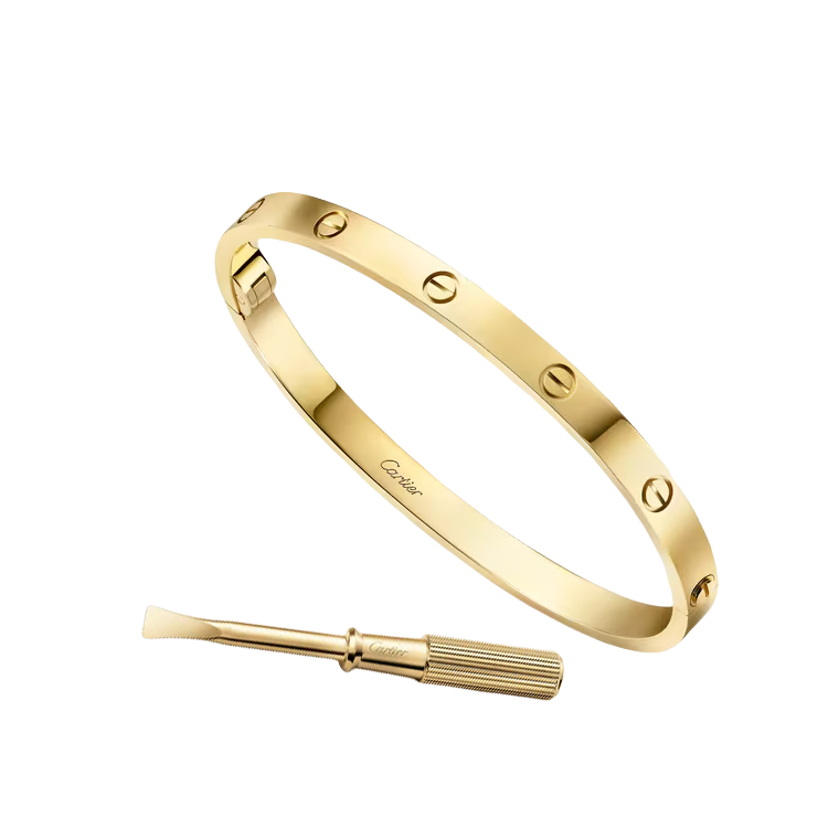 CTSV029 18k Gold LOVE bracelet, medium model 4.8MM - ccfashionjewelry