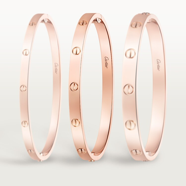 CTSV029 18k Gold LOVE bracelet, medium model 4.8MM - ccjewelryacc