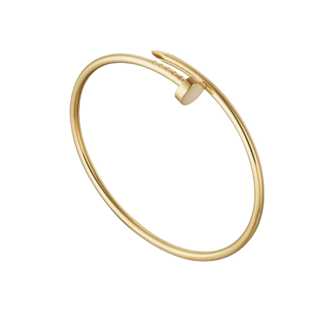 CTSV025 18K Gold slender and flexible Juste un Clou bracelet, small model 2.5mm - ccfashionjewelry