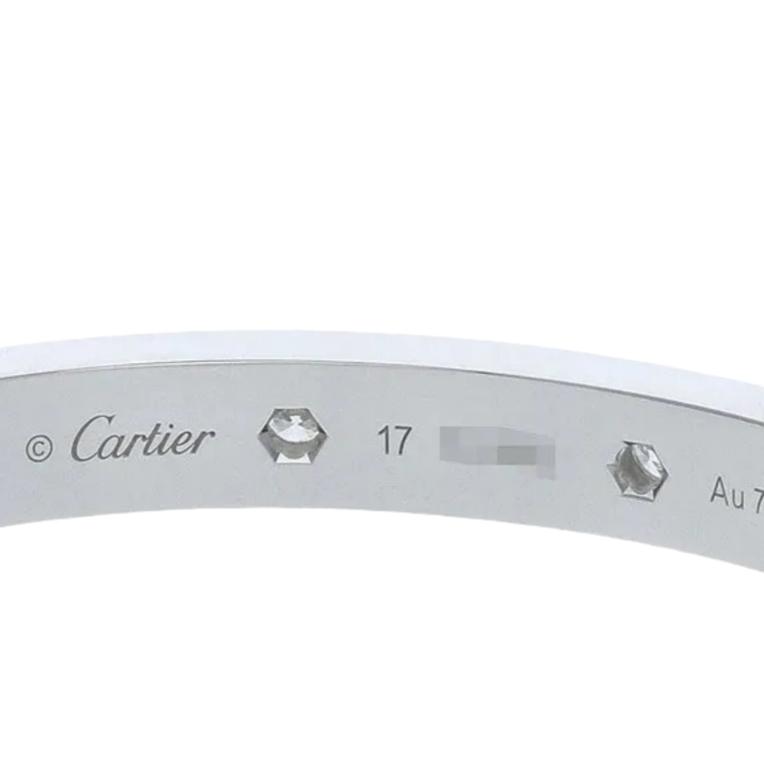 CTSV007 18k Gold LOVE bracelet, classic model, paved, 10 diamonds 6.1mm - ccjewelryacc